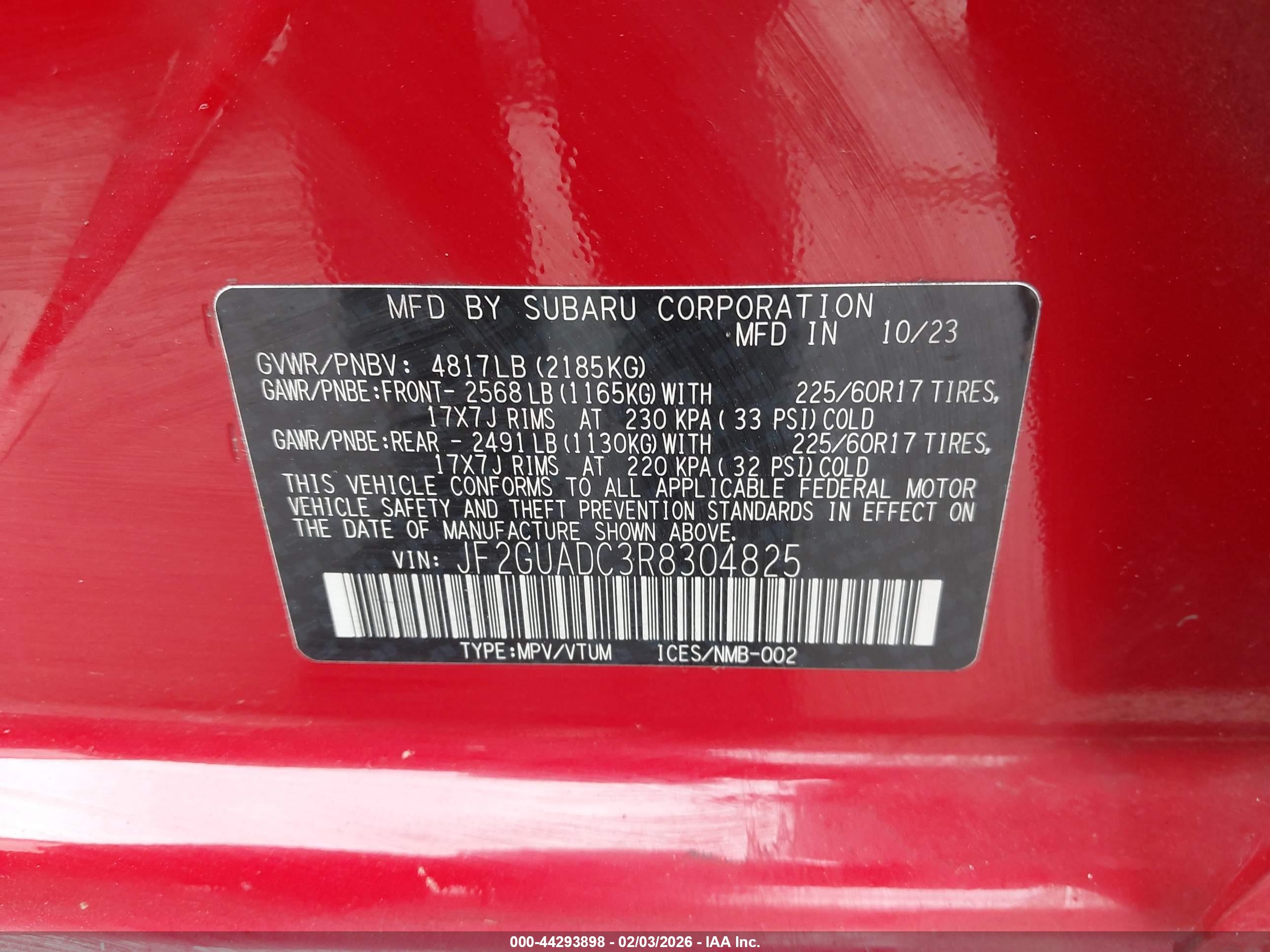 SUBARU CROSSTREK image 9