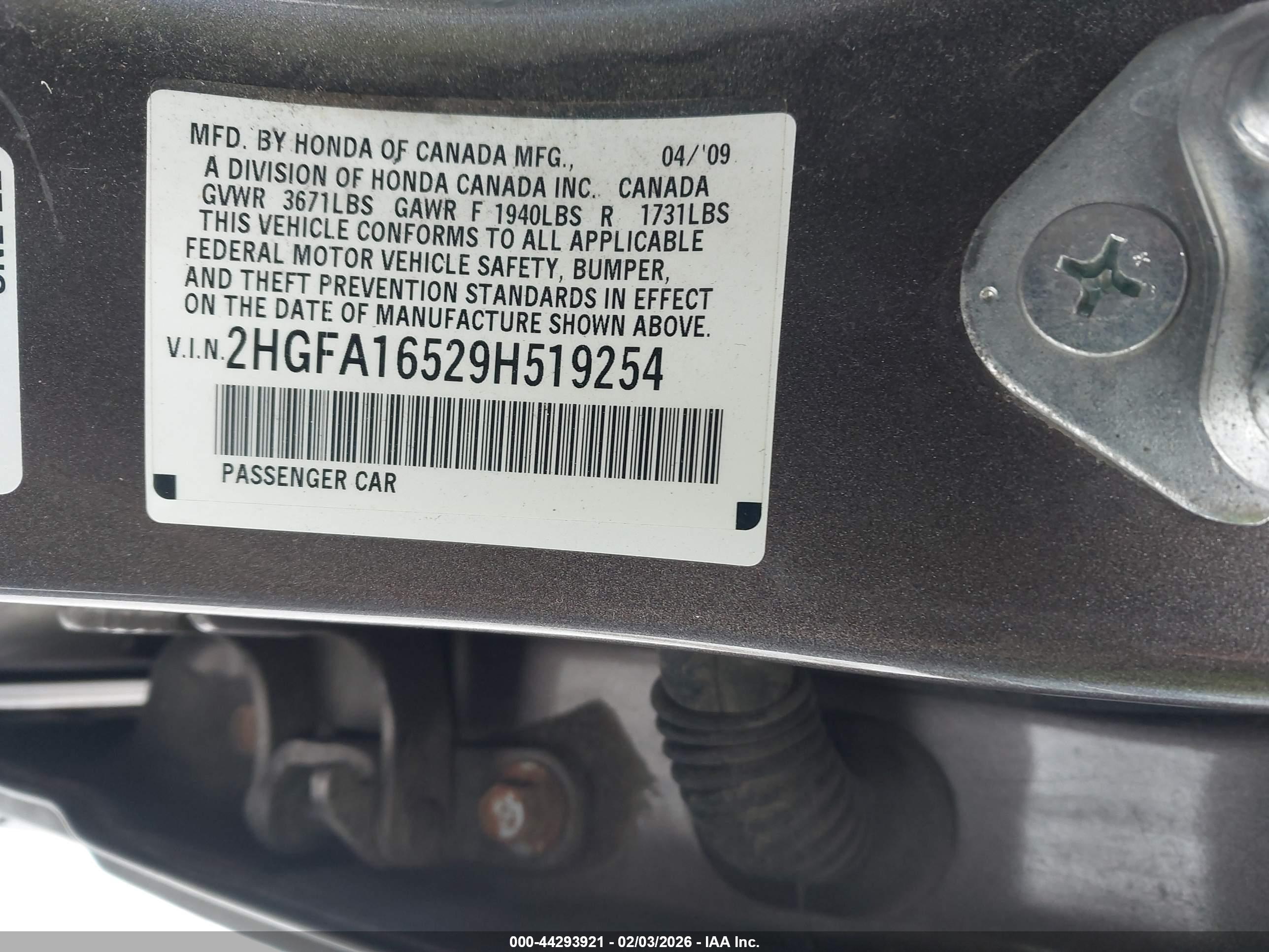 HONDA CIVIC image 9
