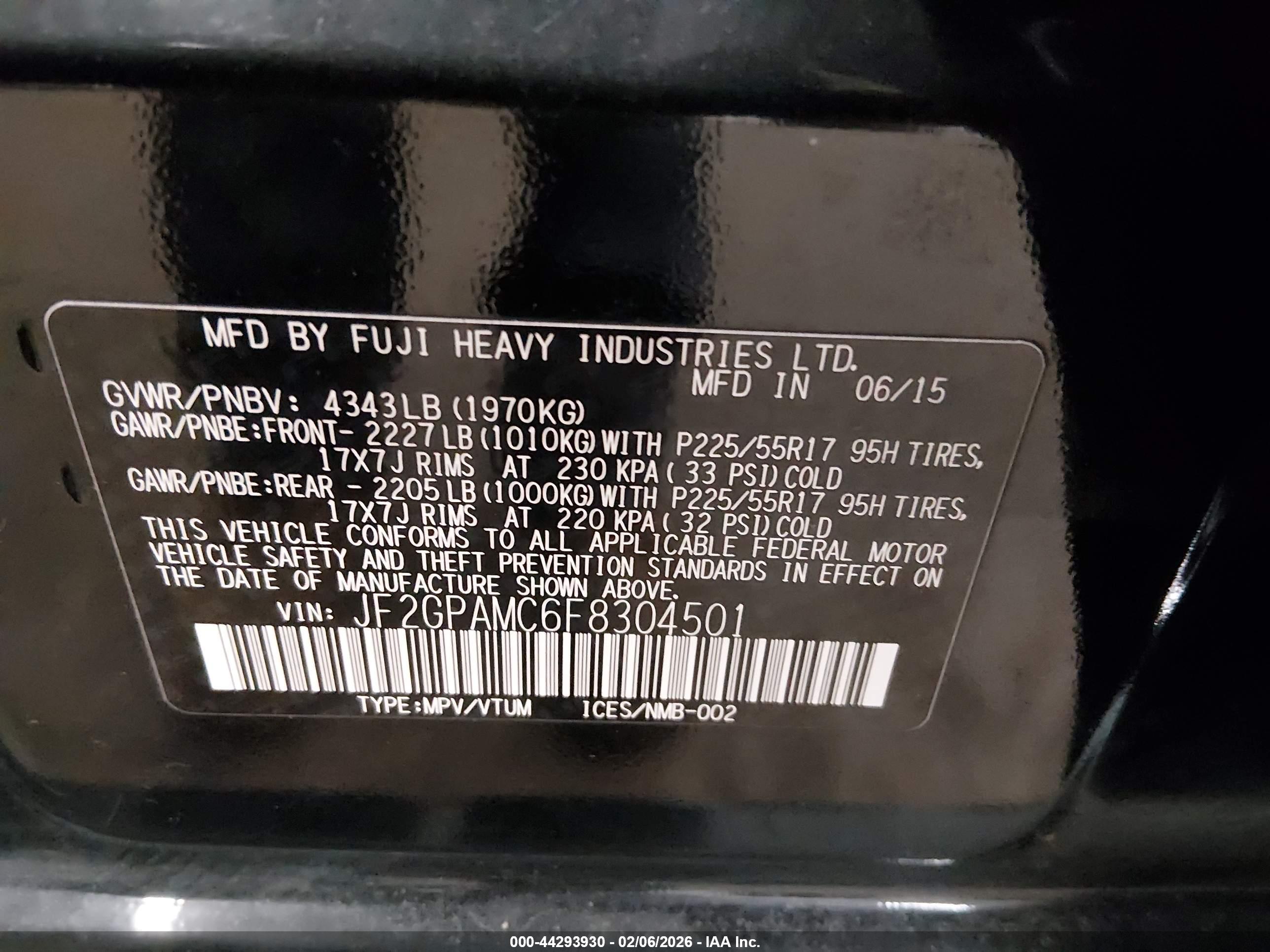 SUBARU XV image 9