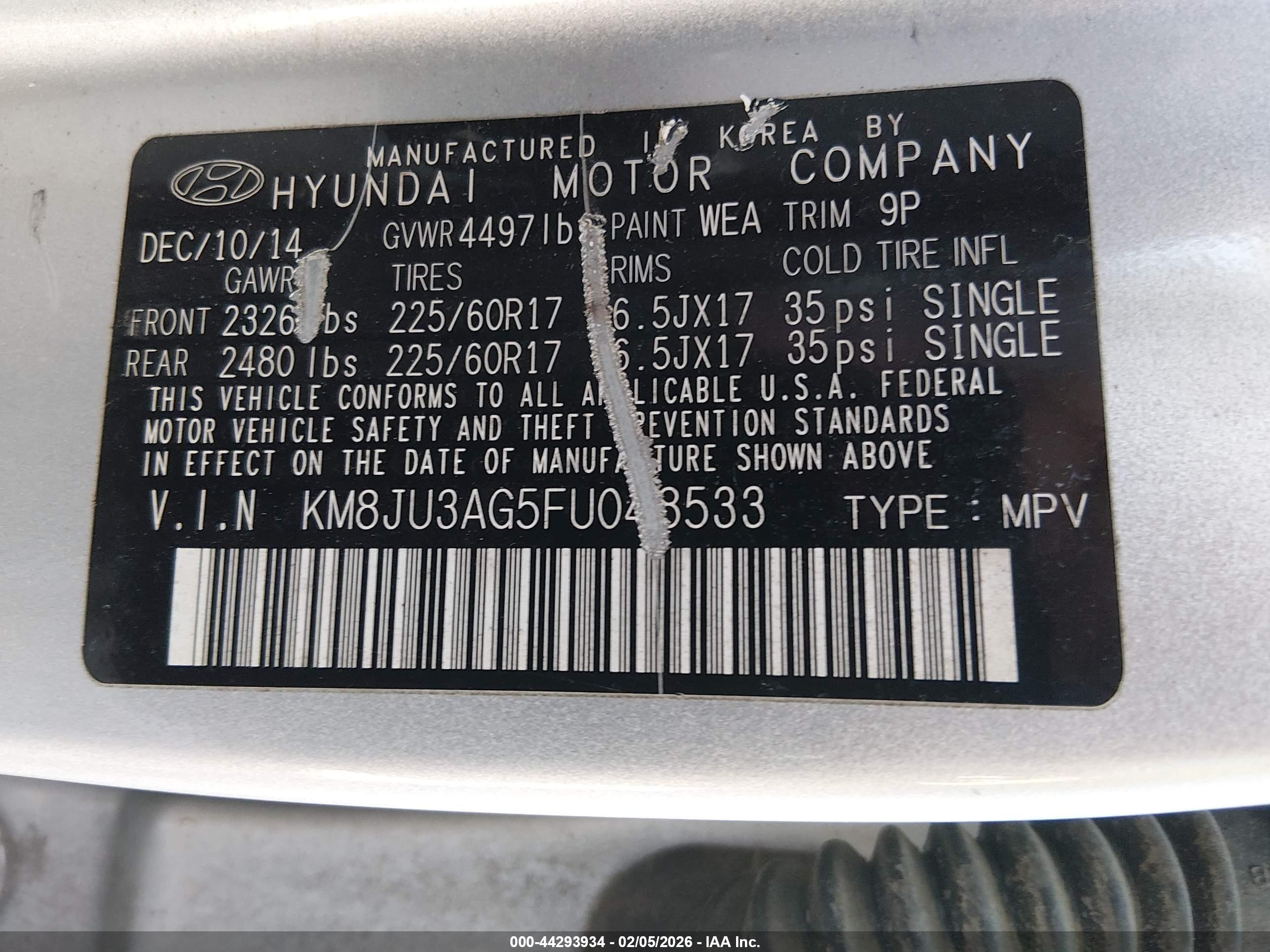 HYUNDAI TUCSON image 9
