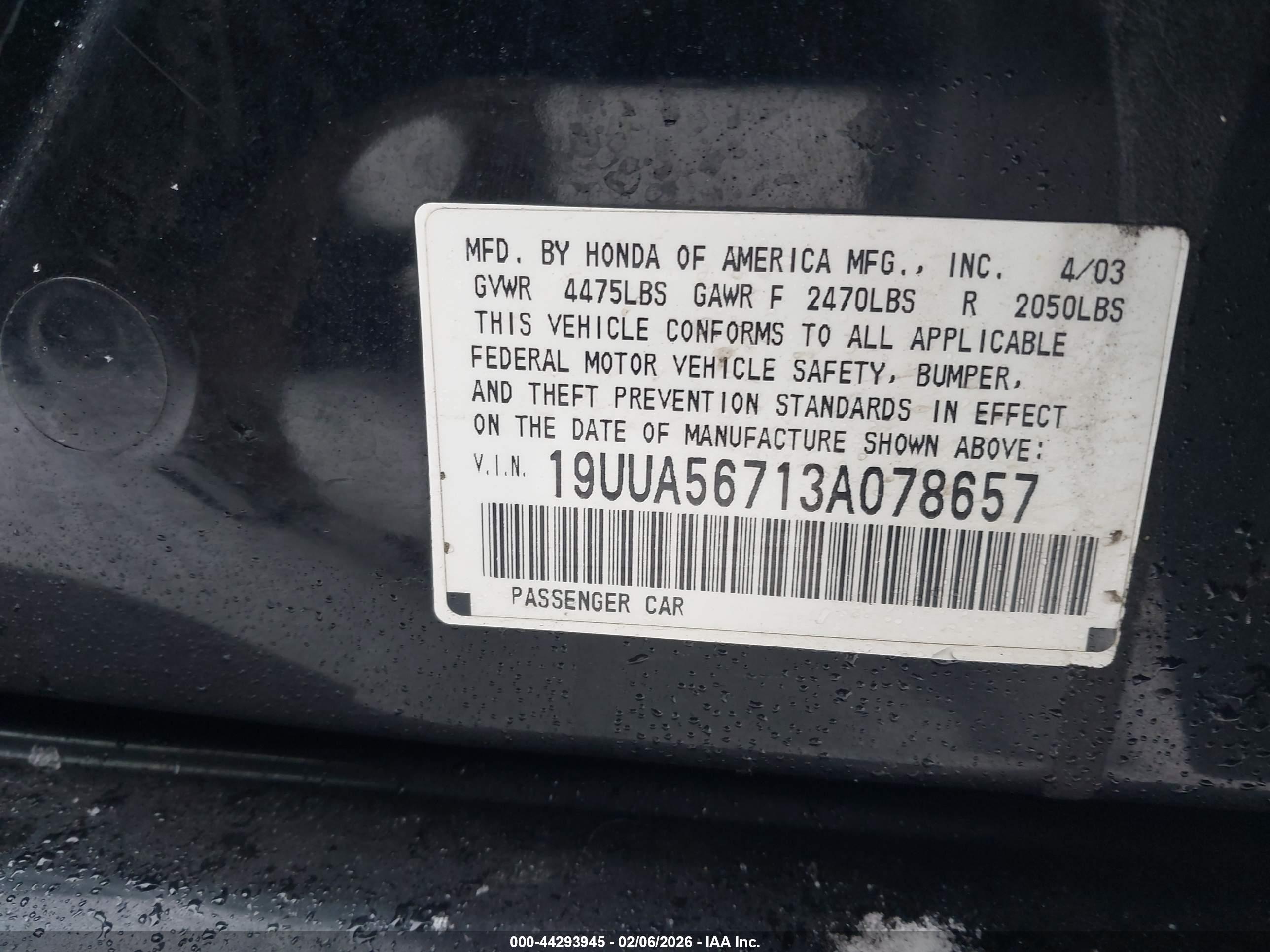 ACURA TL image 9