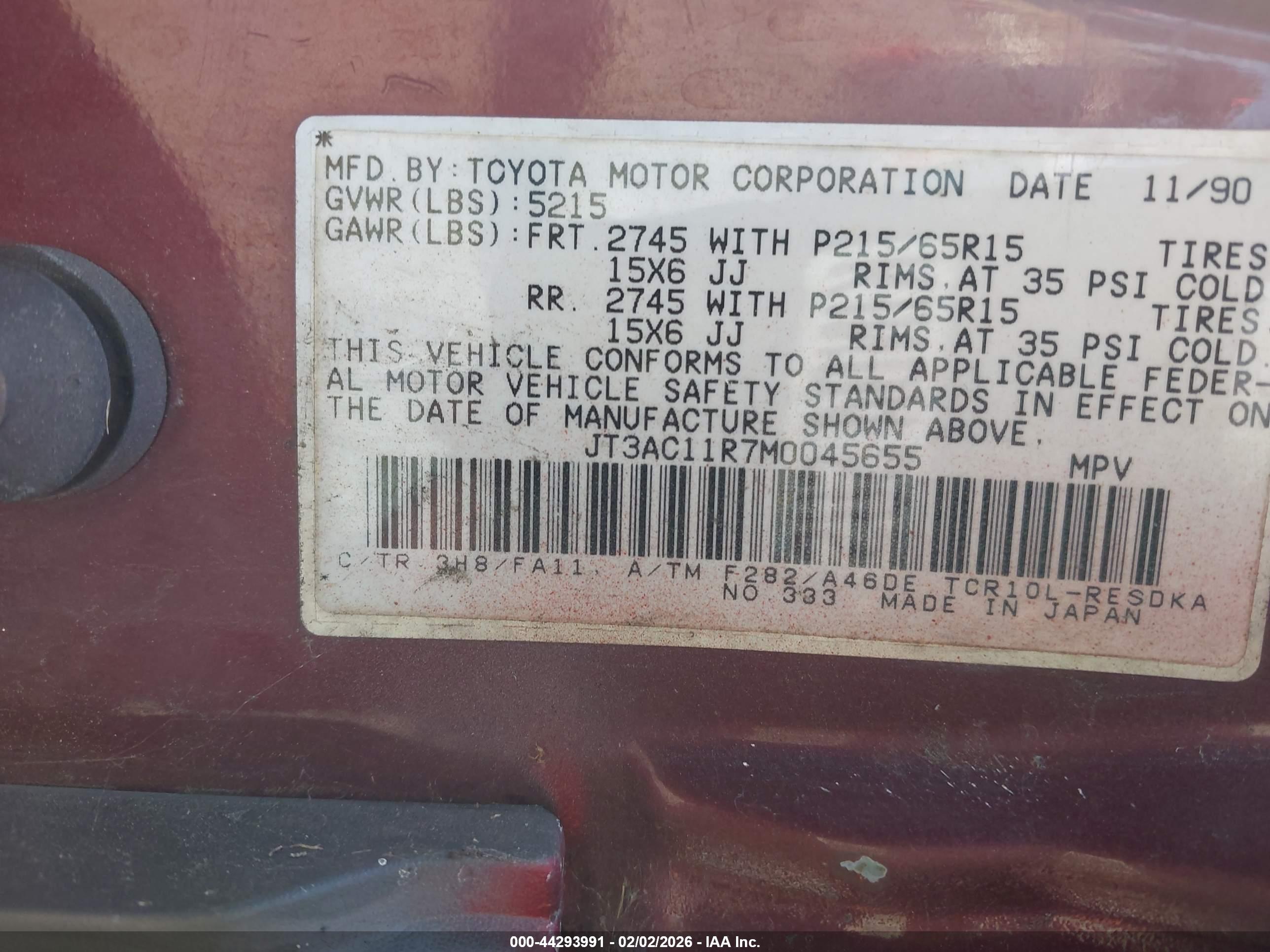 TOYOTA PREVIA image 9