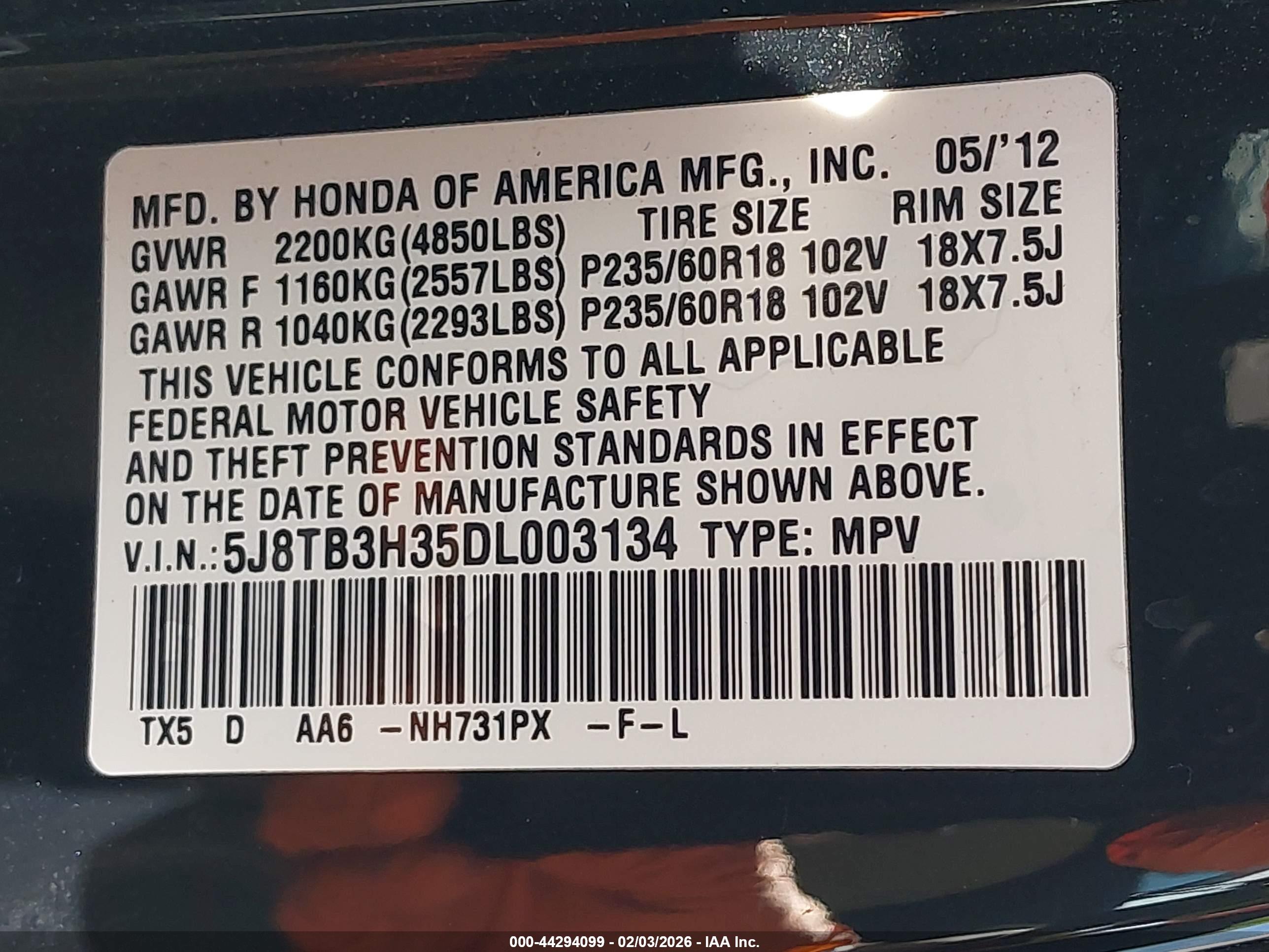 ACURA RDX image 9