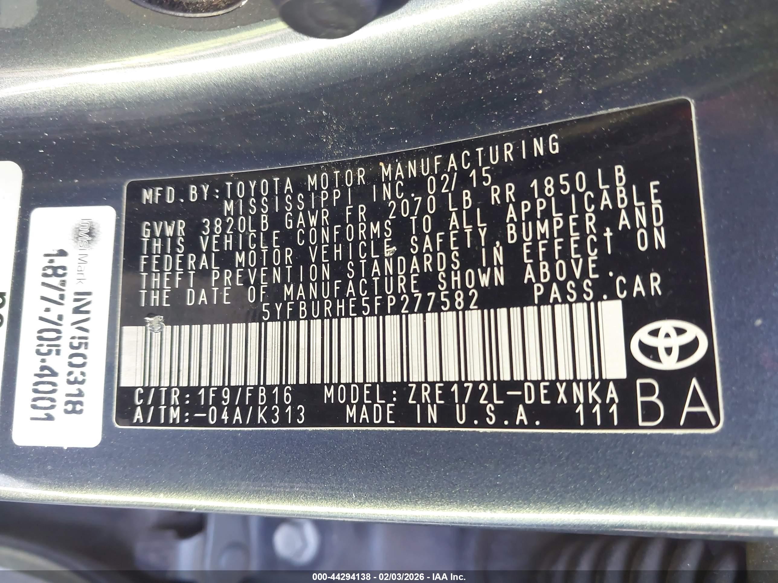 TOYOTA COROLLA image 9