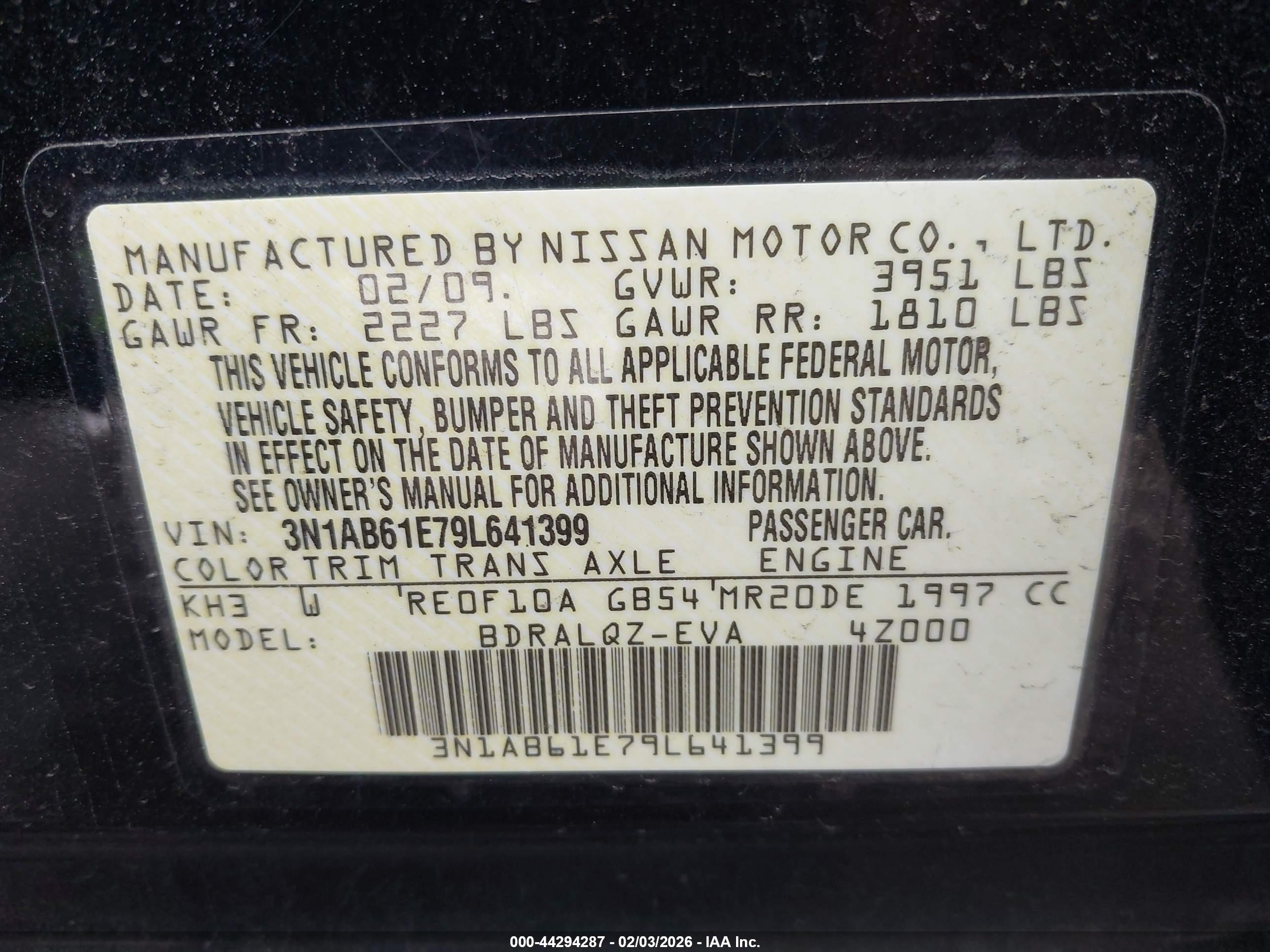 NISSAN SENTRA image 9