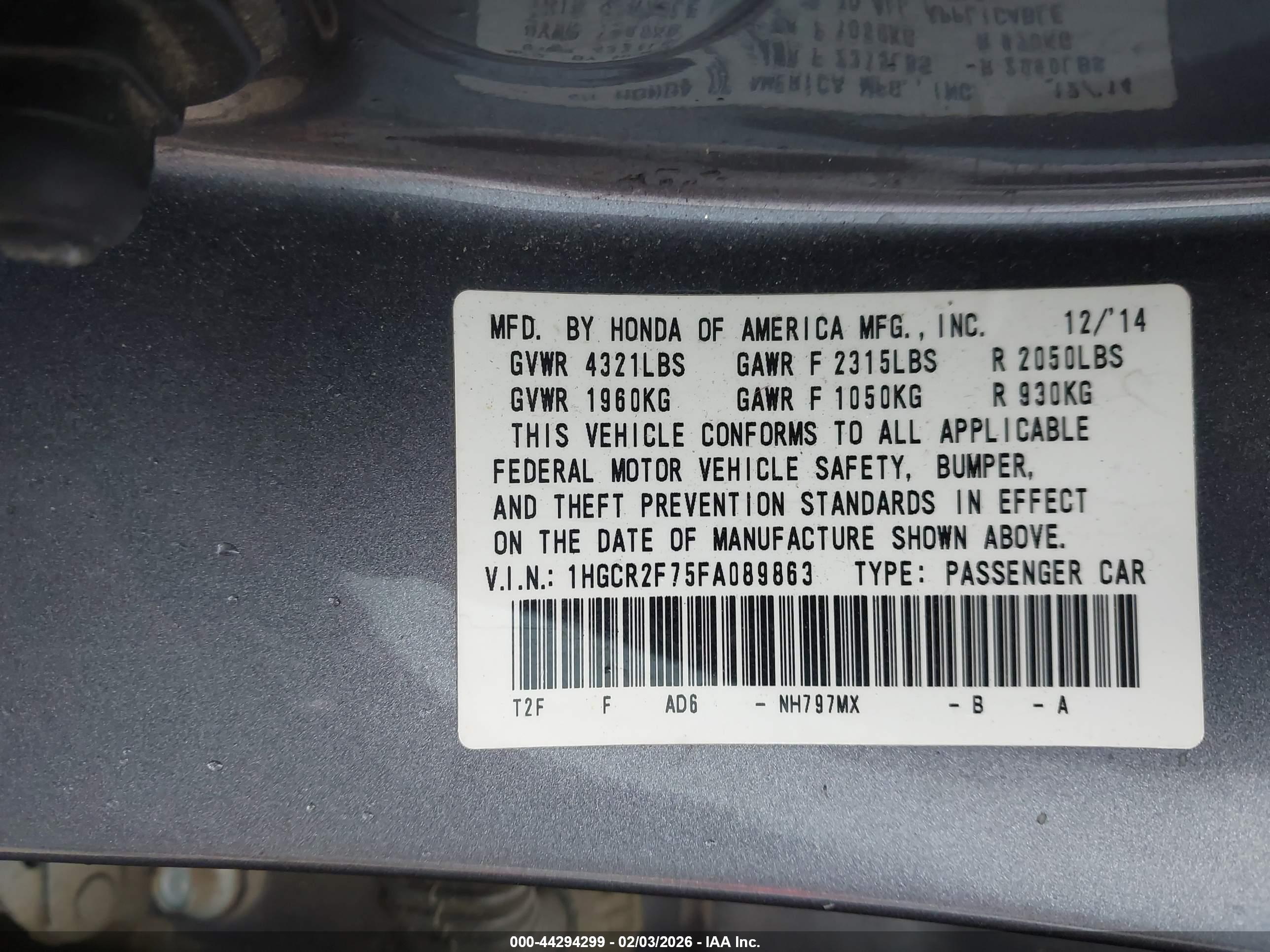 HONDA ACCORD image 9