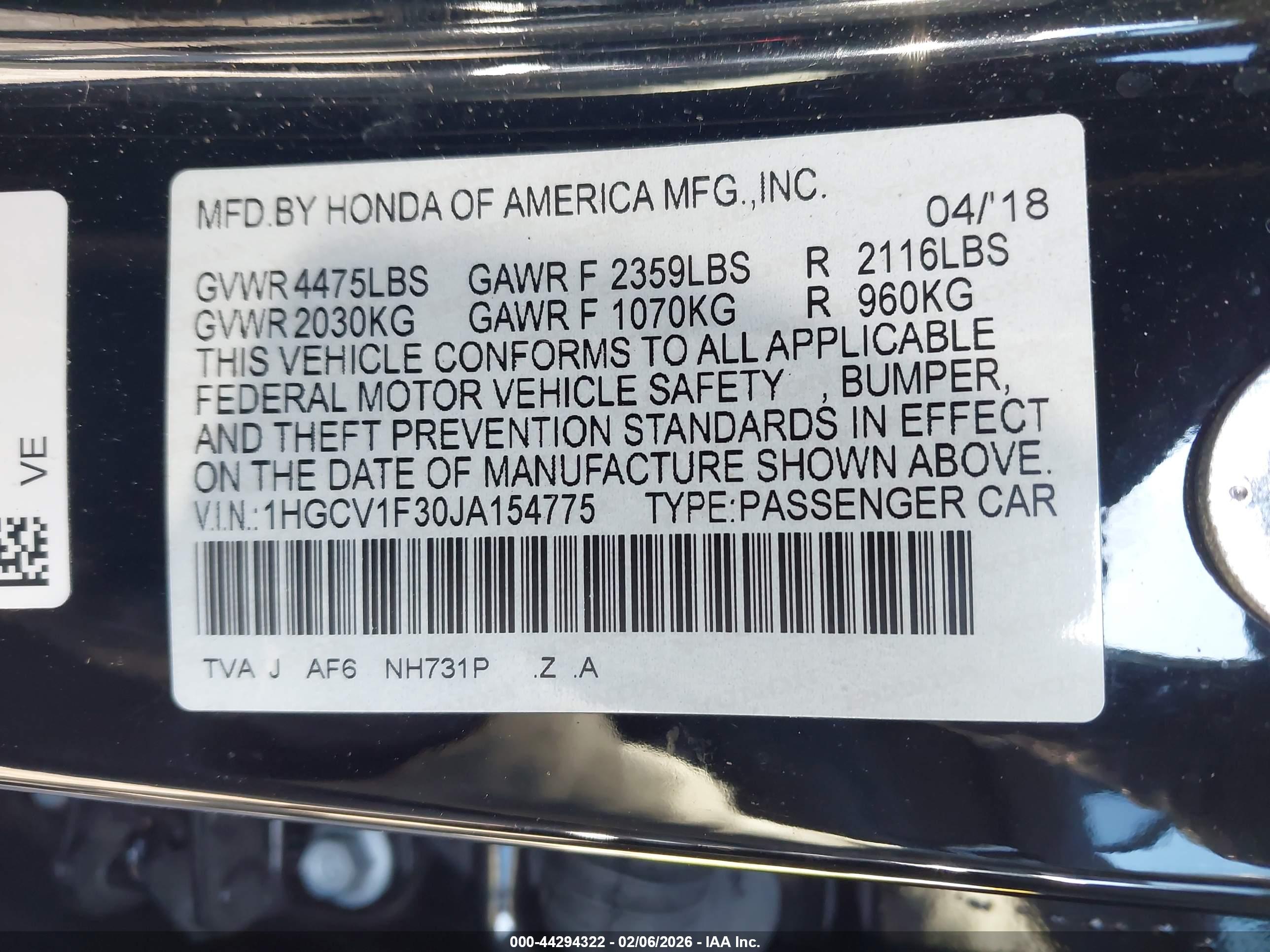 HONDA ACCORD image 9