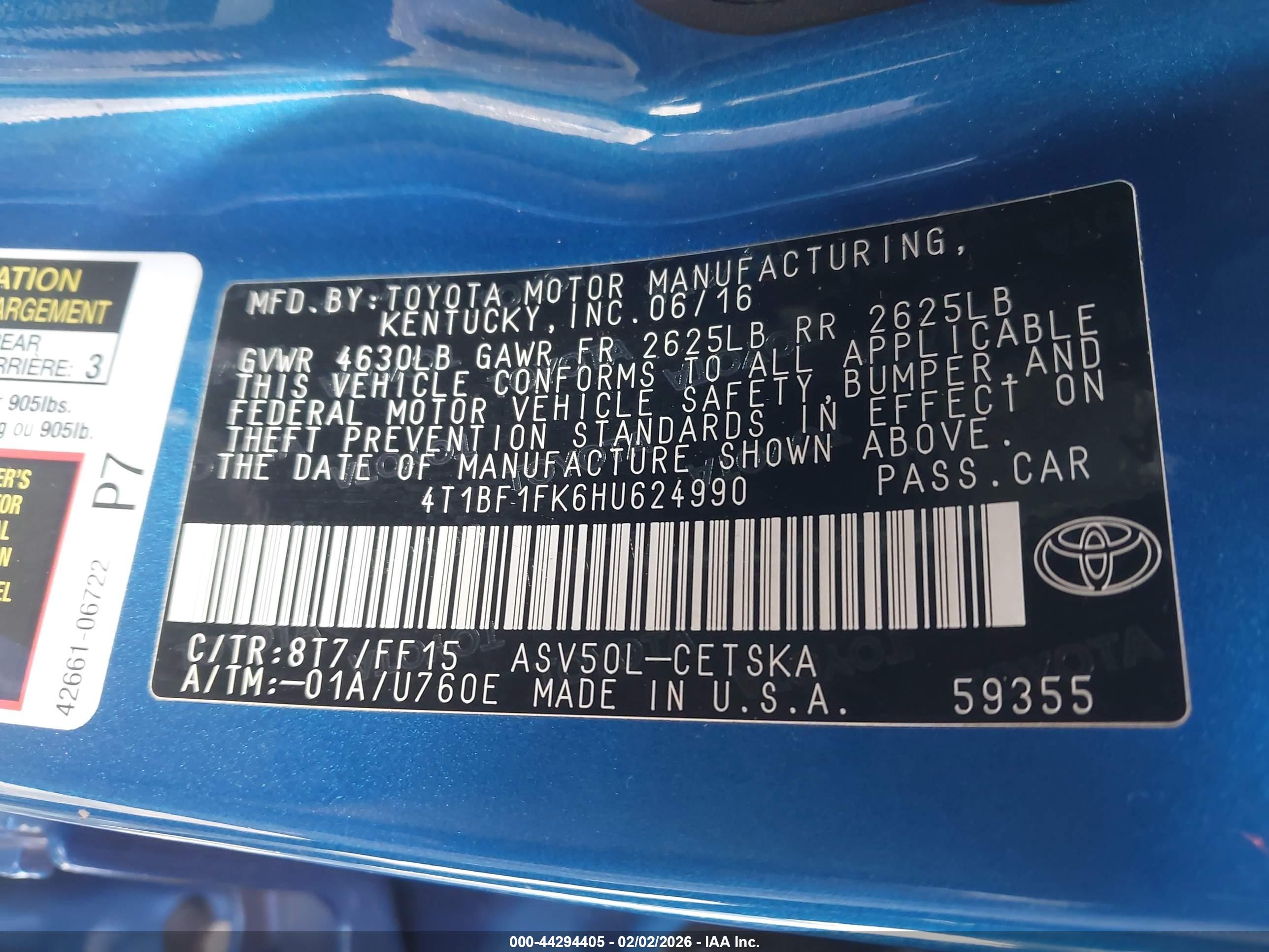 TOYOTA CAMRY image 9