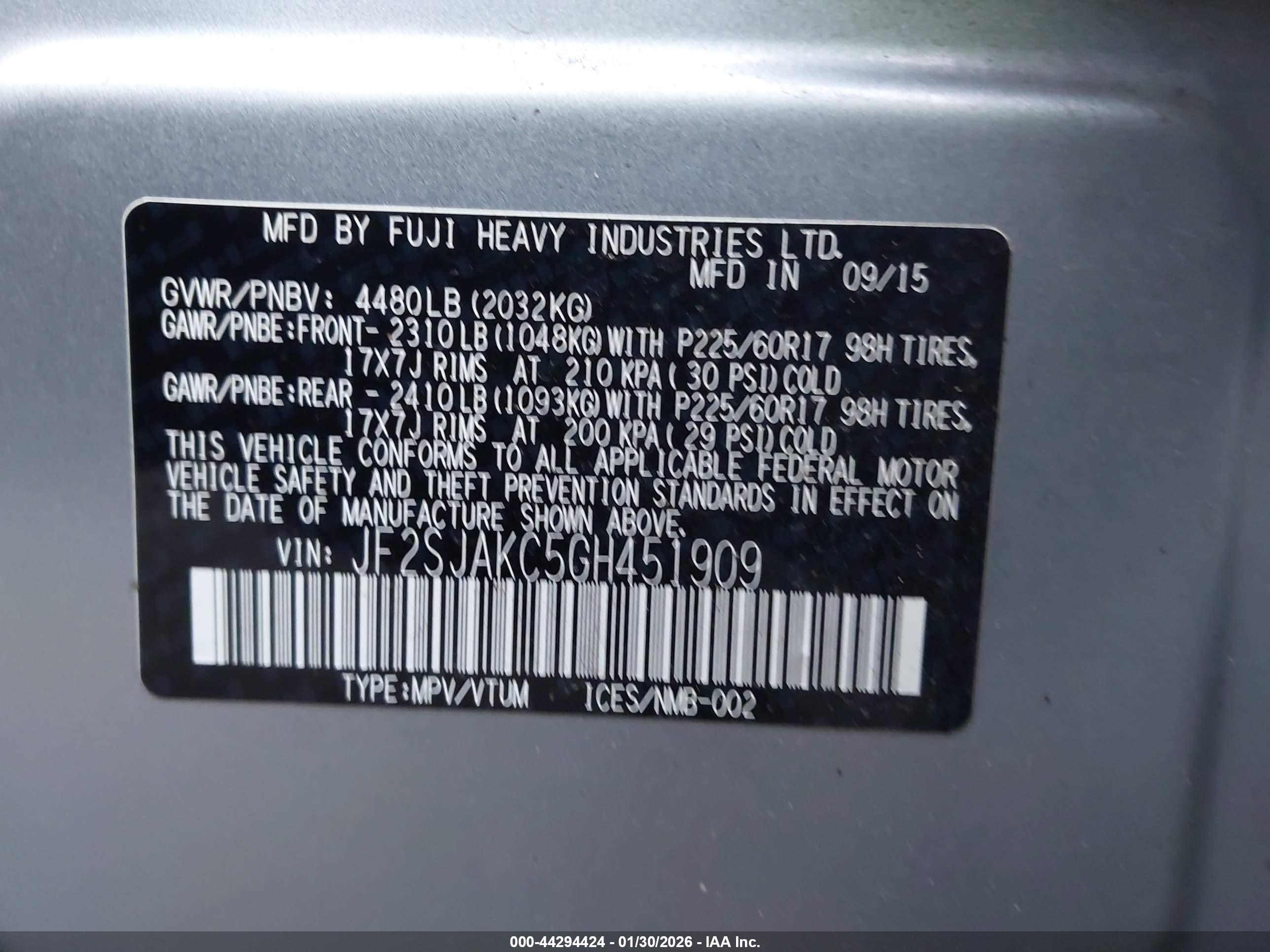 SUBARU FORESTER image 9