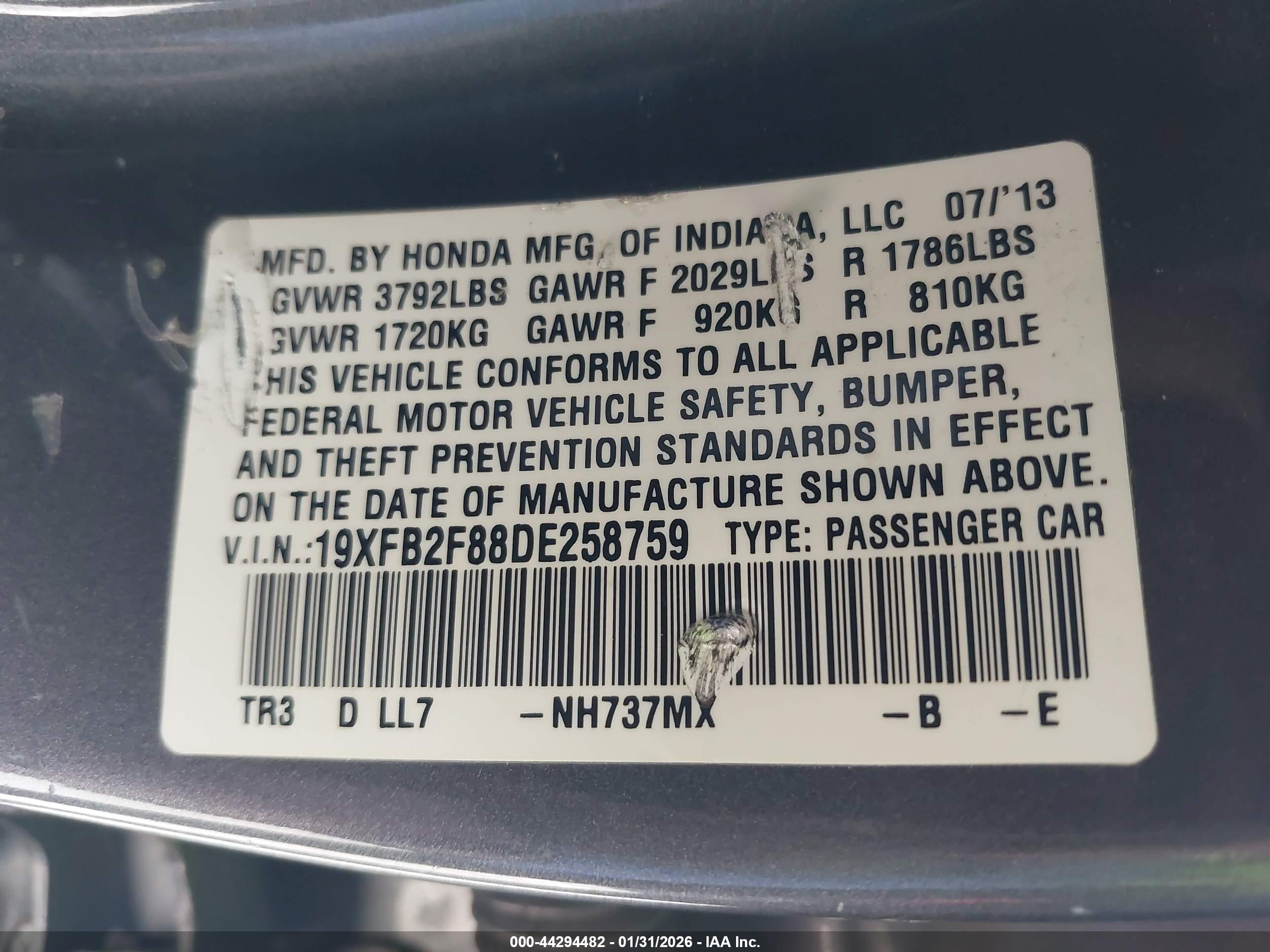 HONDA CIVIC image 9