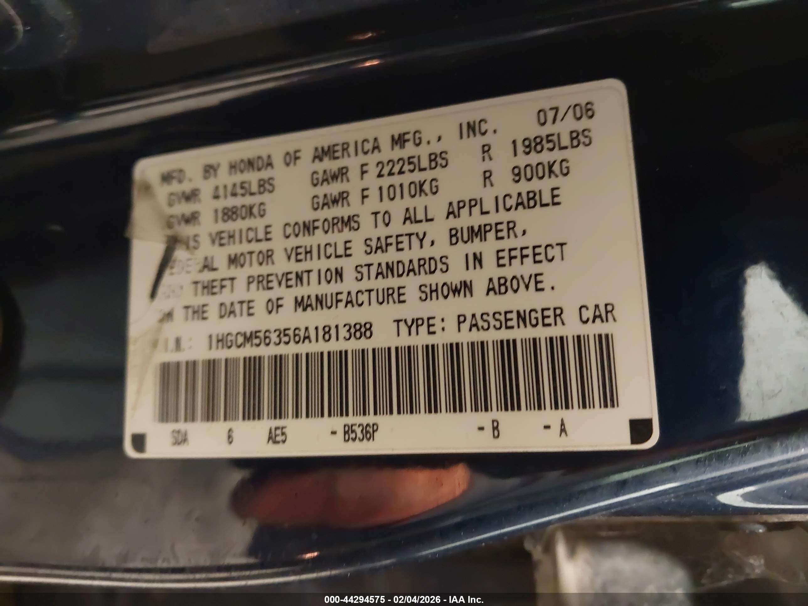 HONDA ACCORD image 9