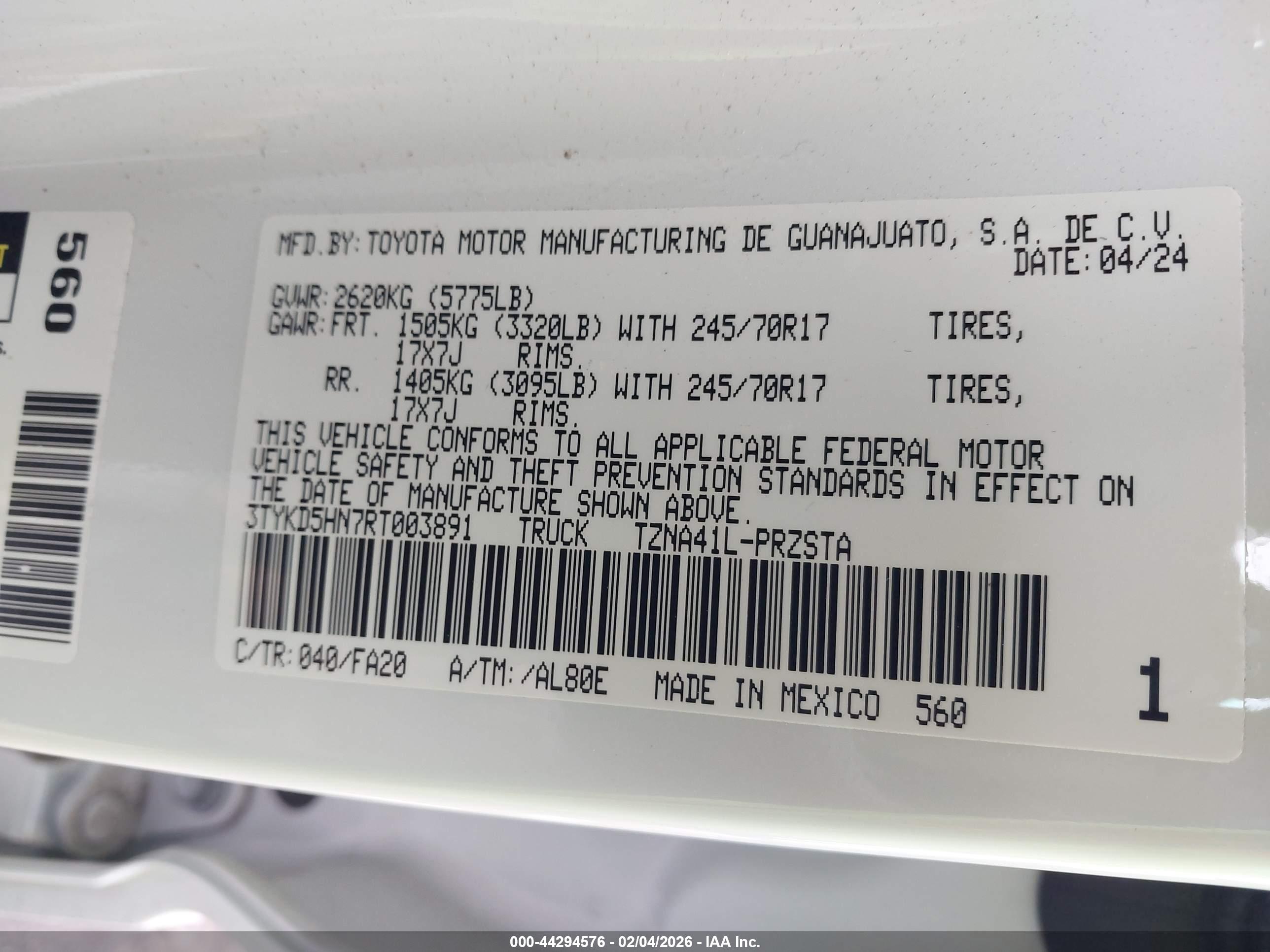 TOYOTA TACOMA image 9