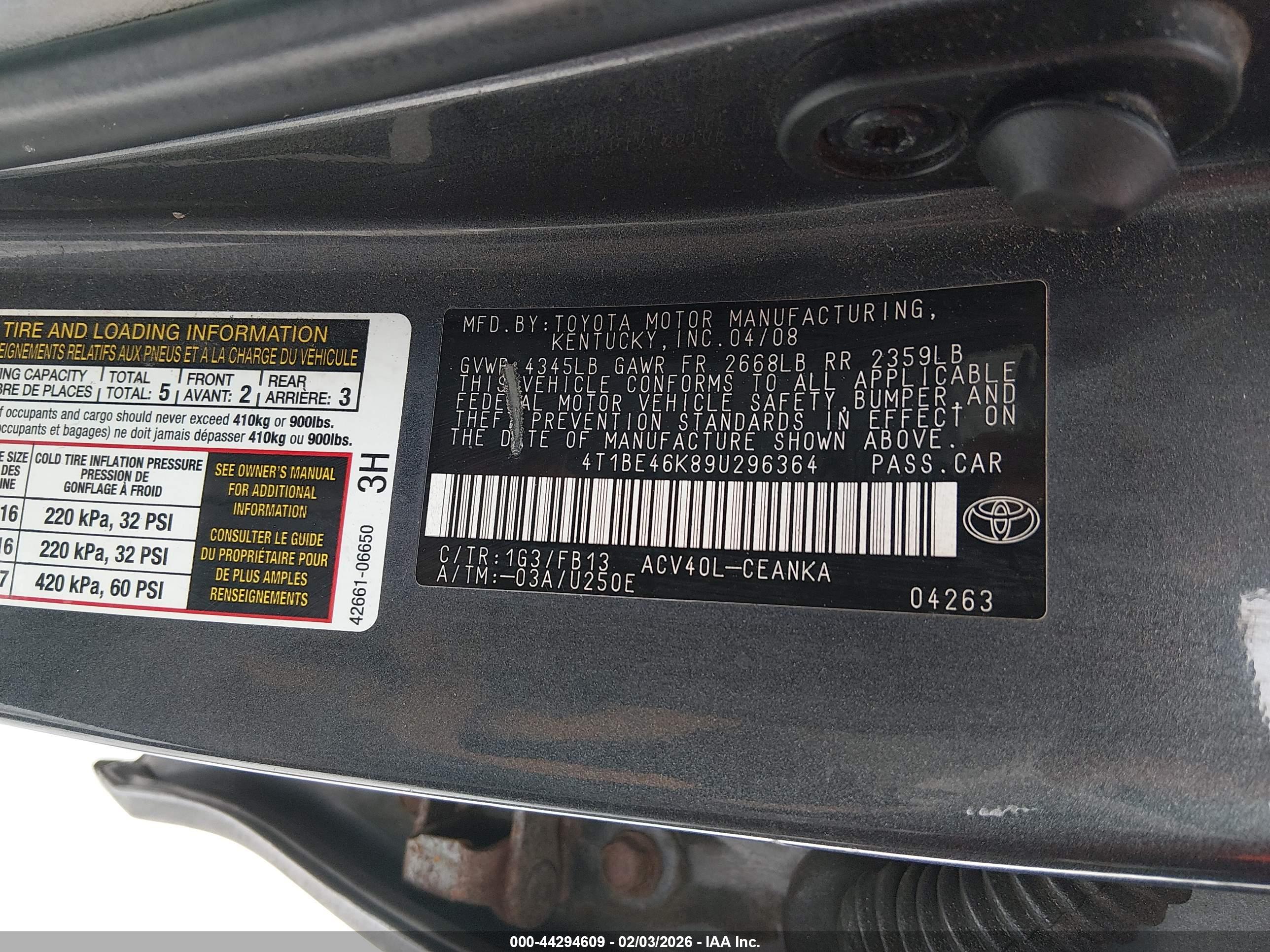 TOYOTA CAMRY image 9