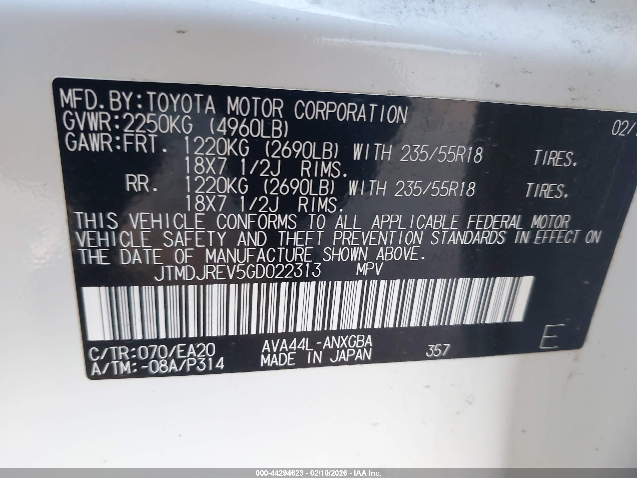 TOYOTA RAV4 image 9
