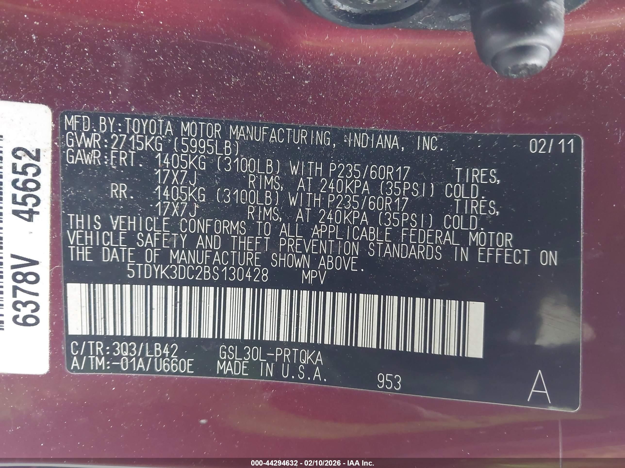 TOYOTA SIENNA image 9
