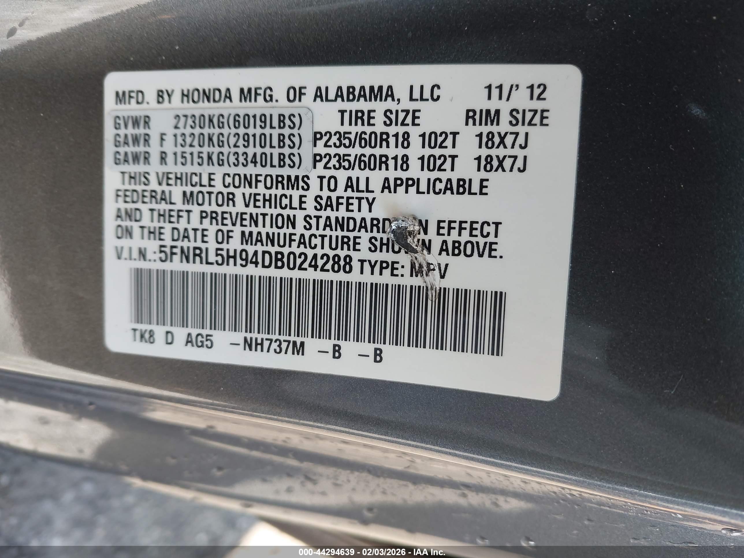 HONDA ODYSSEY image 9