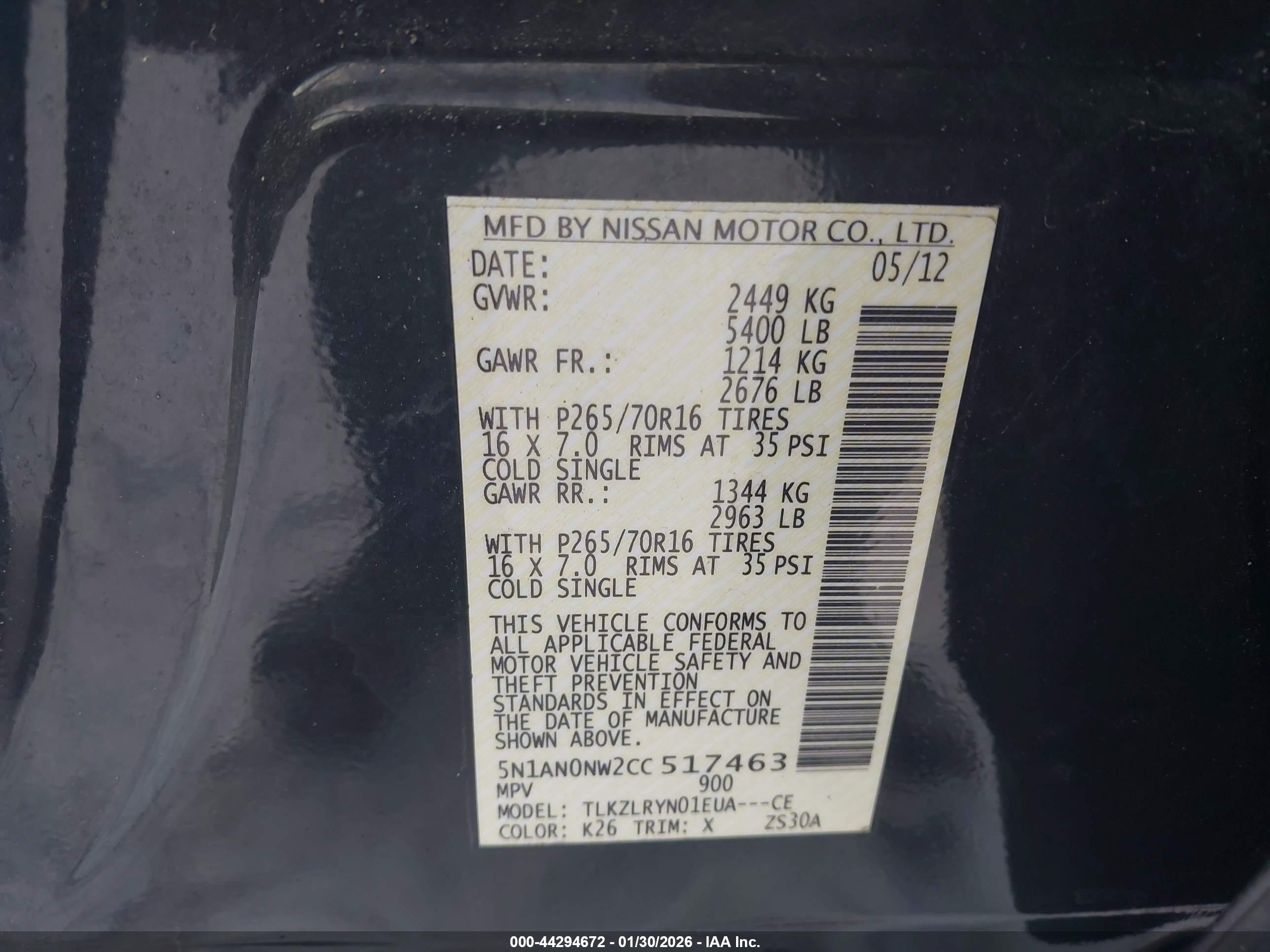 NISSAN XTERRA image 9