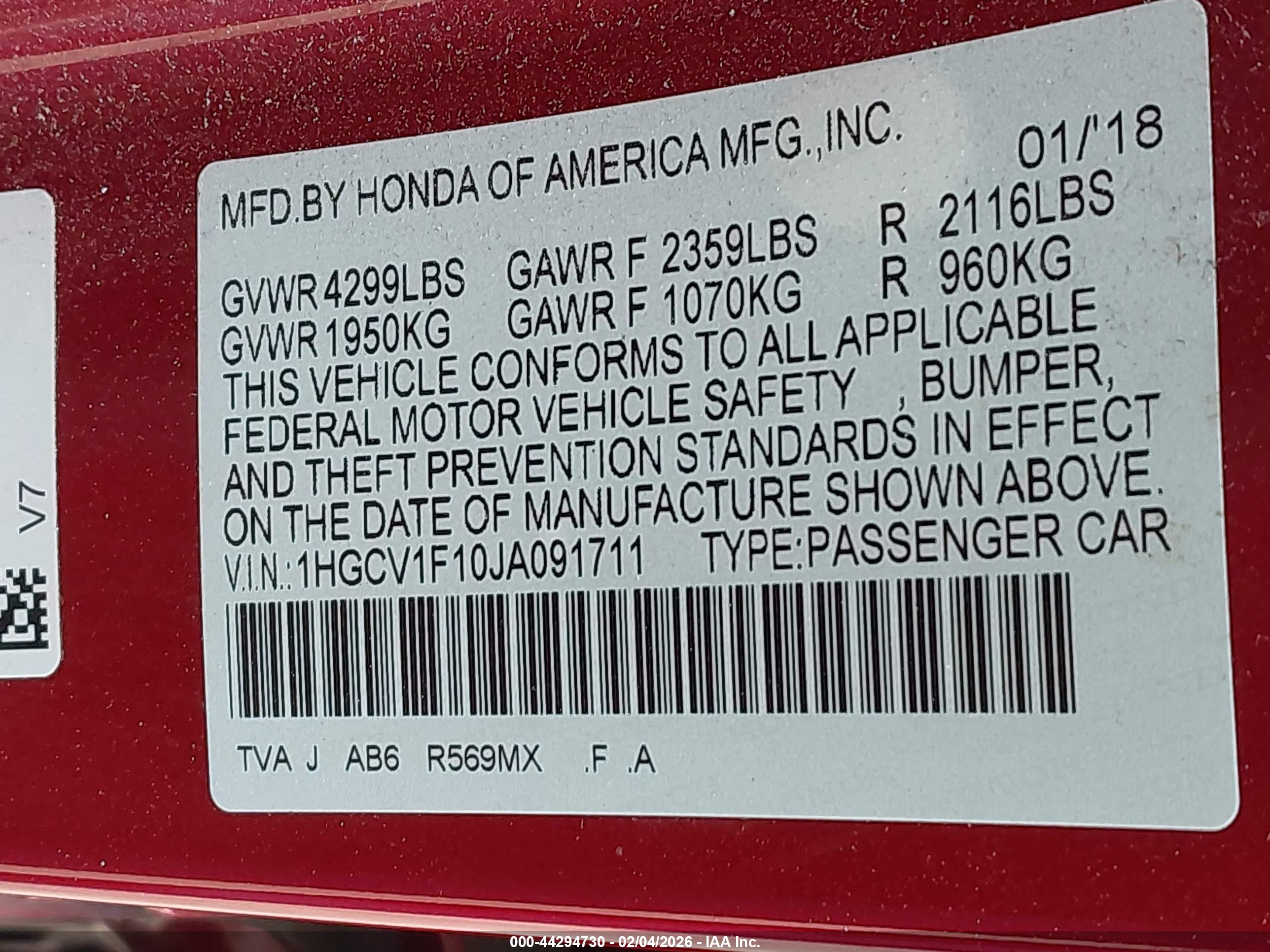 HONDA ACCORD image 9