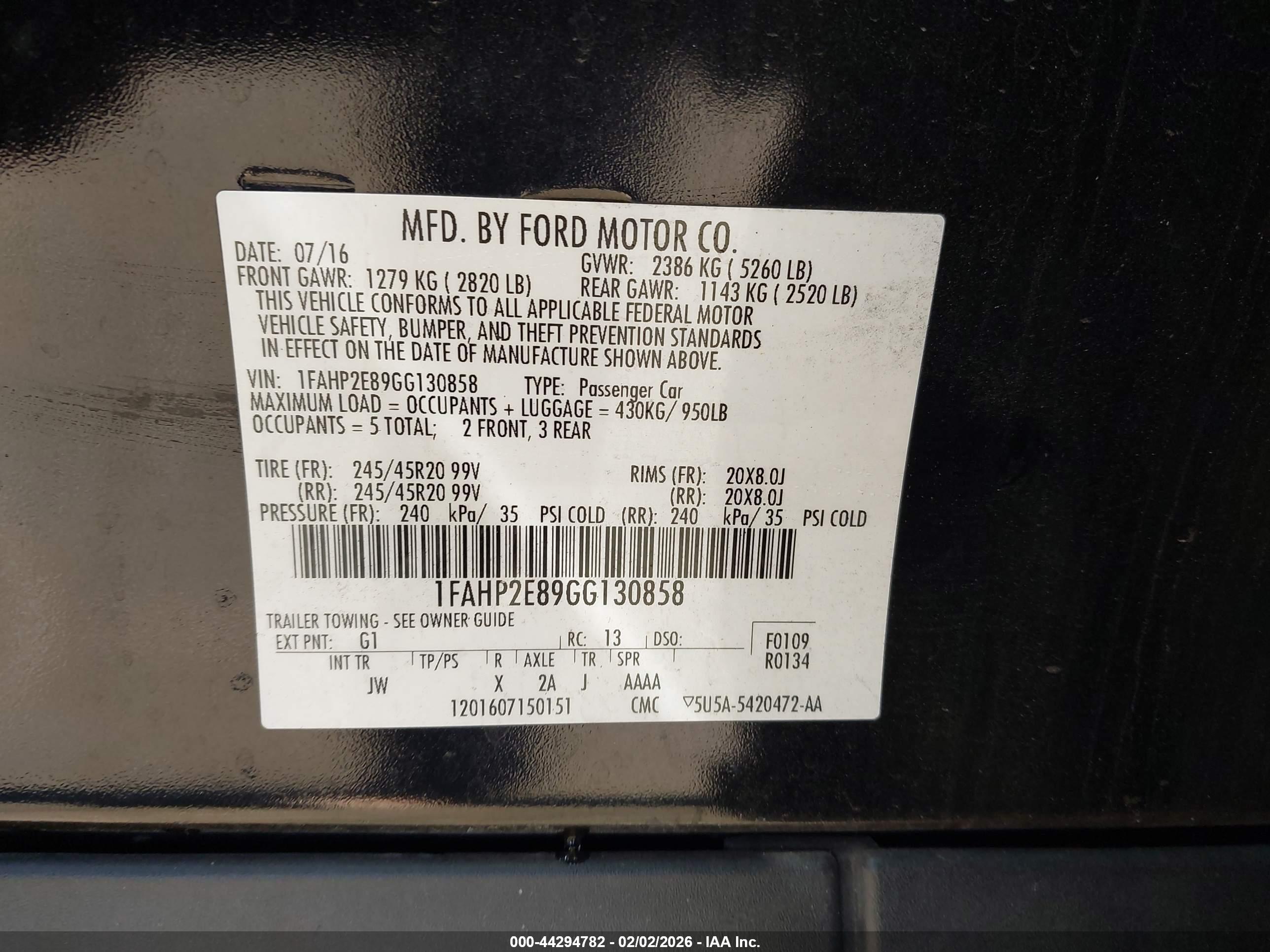 FORD TAURUS image 9