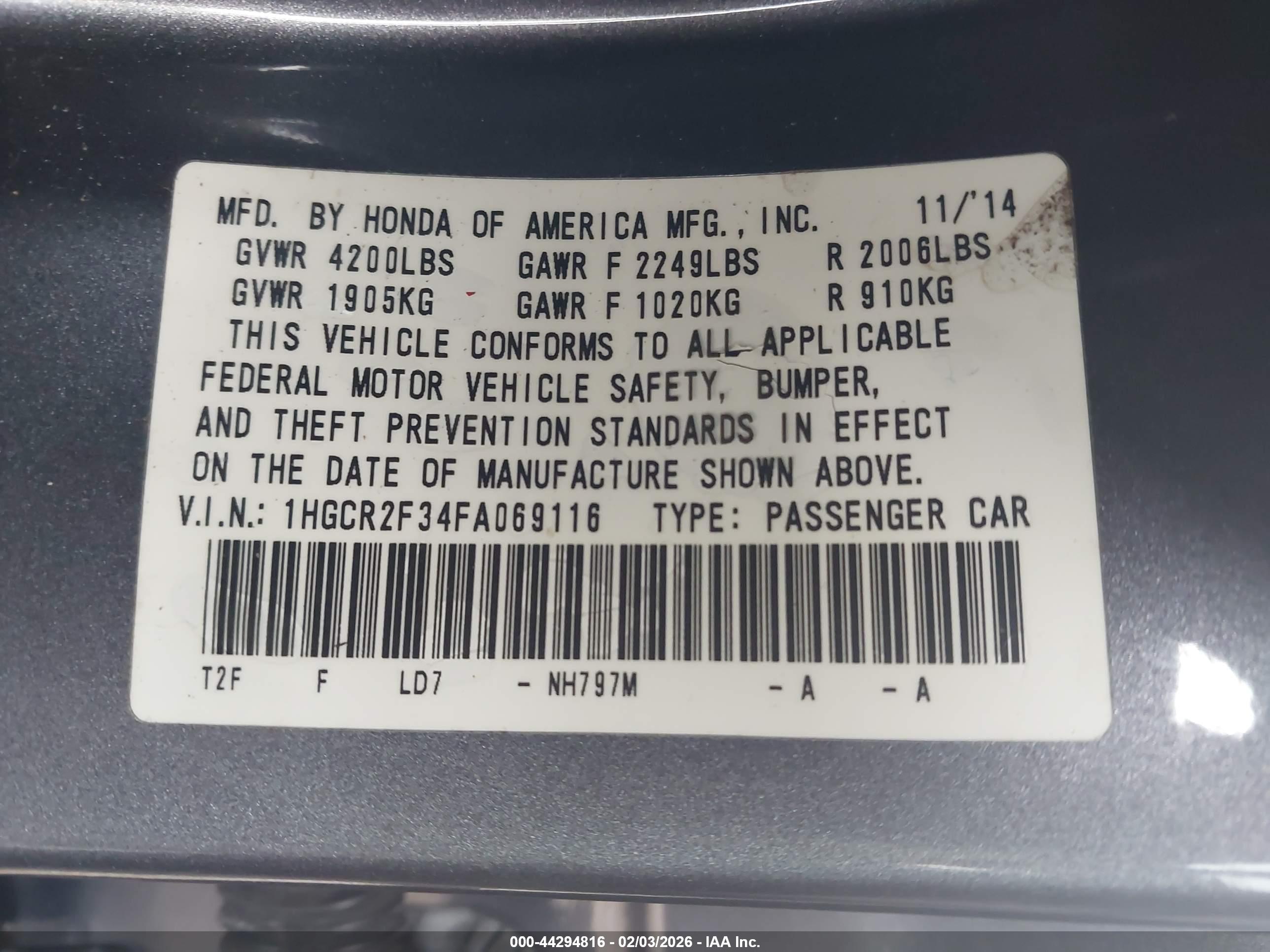 HONDA ACCORD image 9