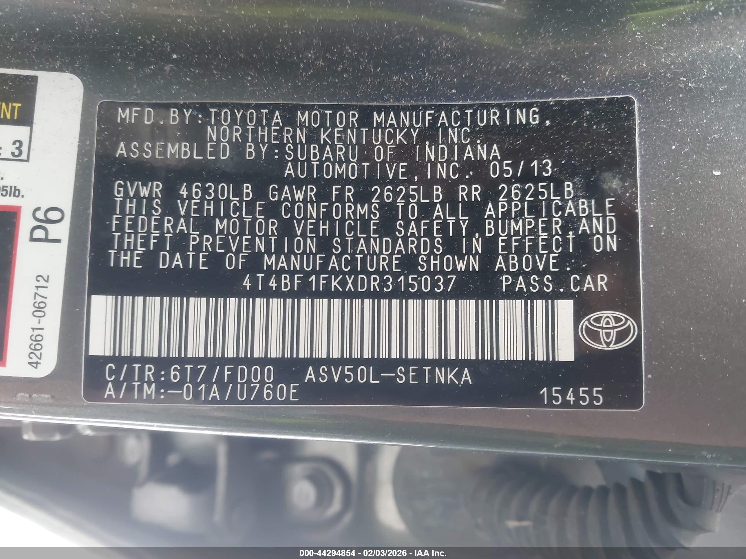 TOYOTA CAMRY image 9