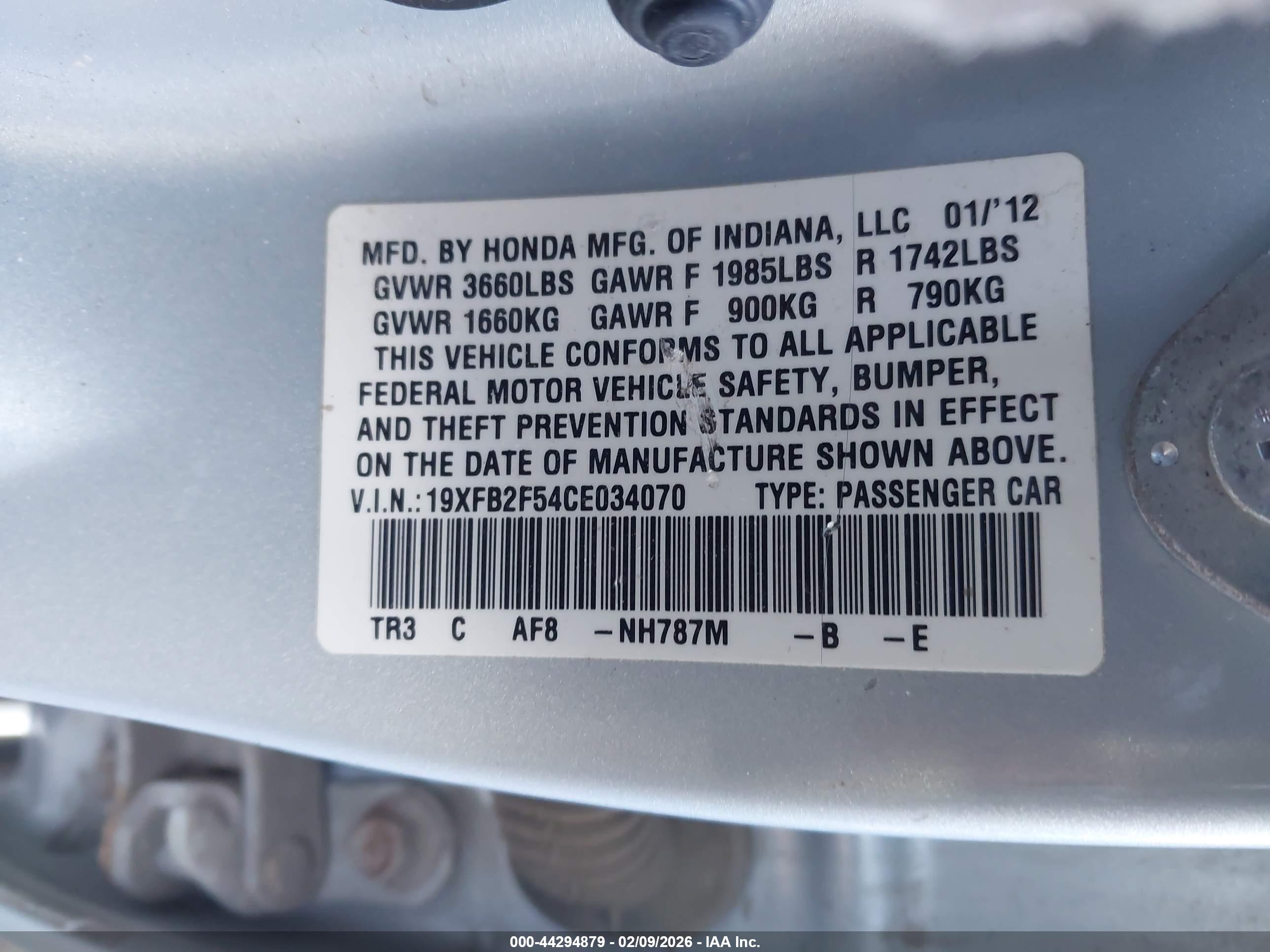 HONDA CIVIC image 9