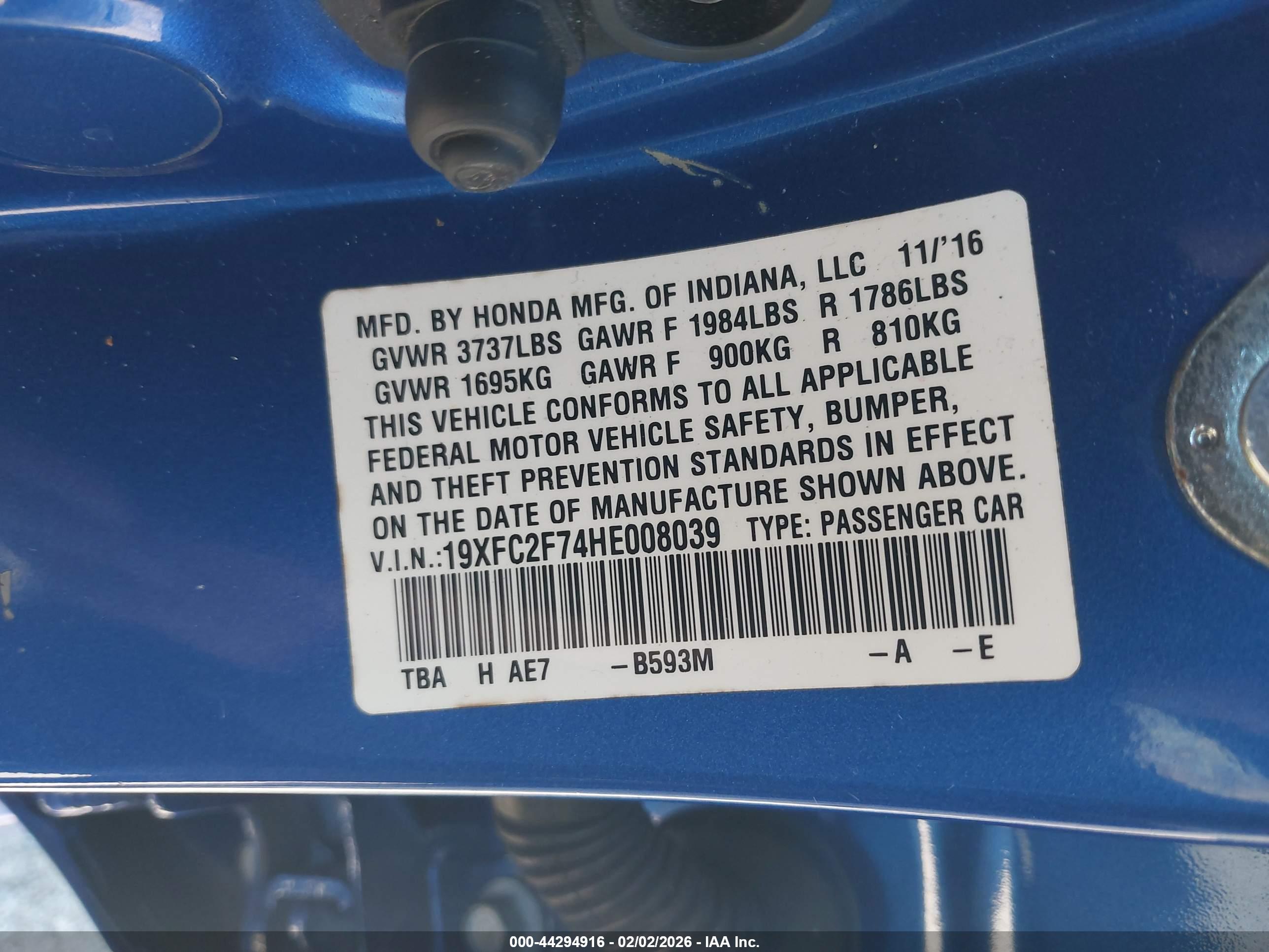 HONDA CIVIC image 9
