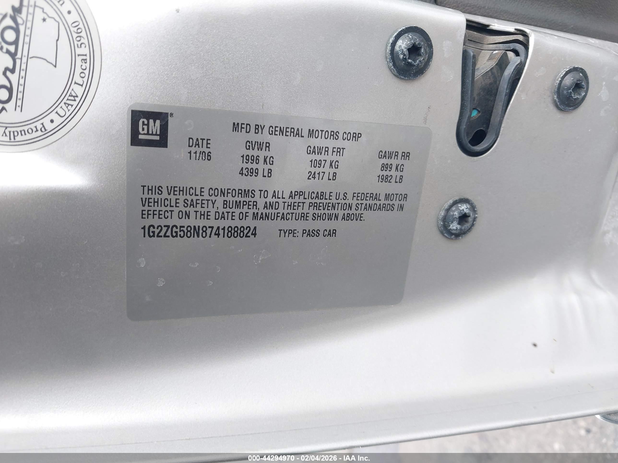 PONTIAC G6 image 9