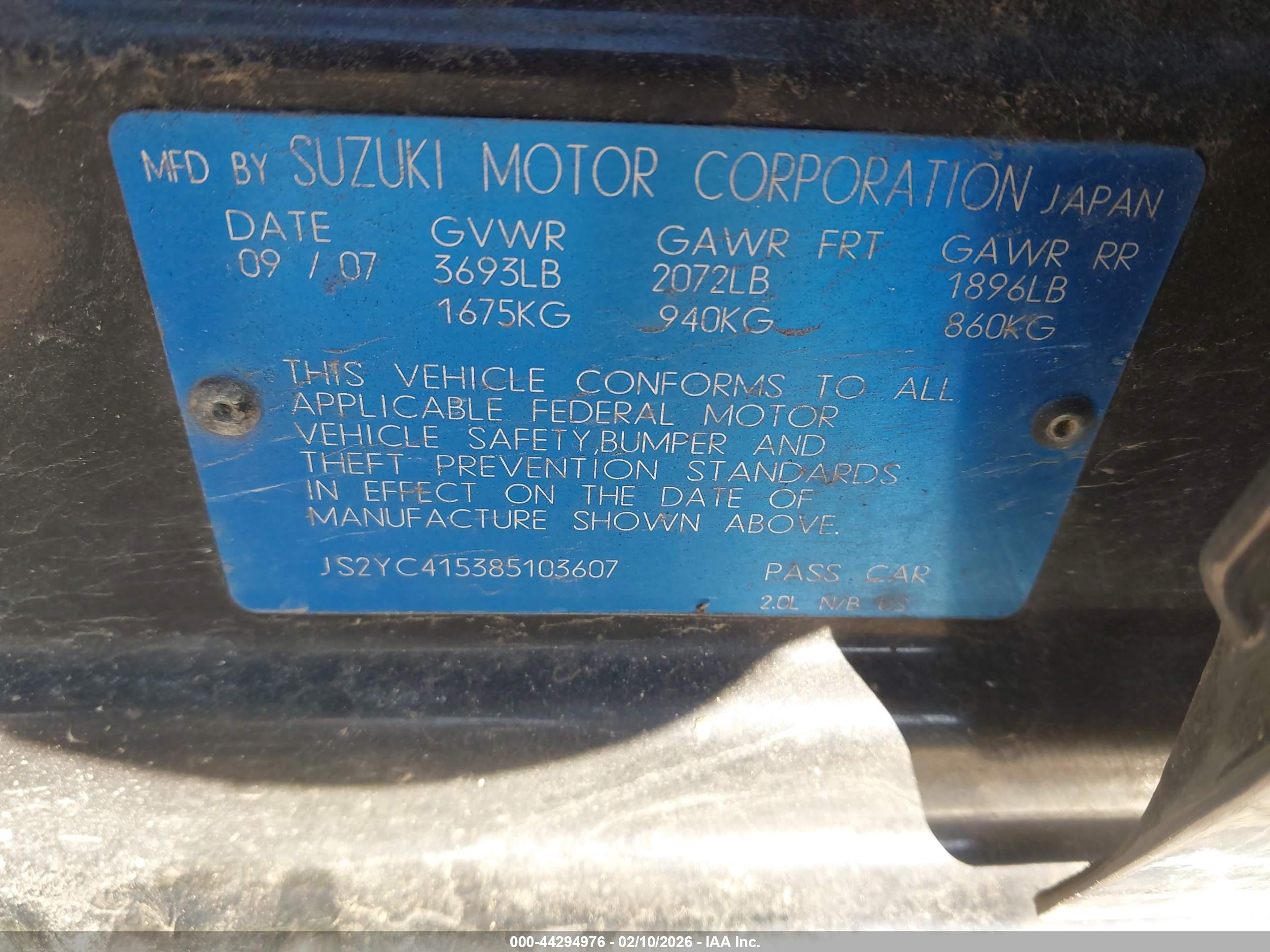 SUZUKI SX4 image 9