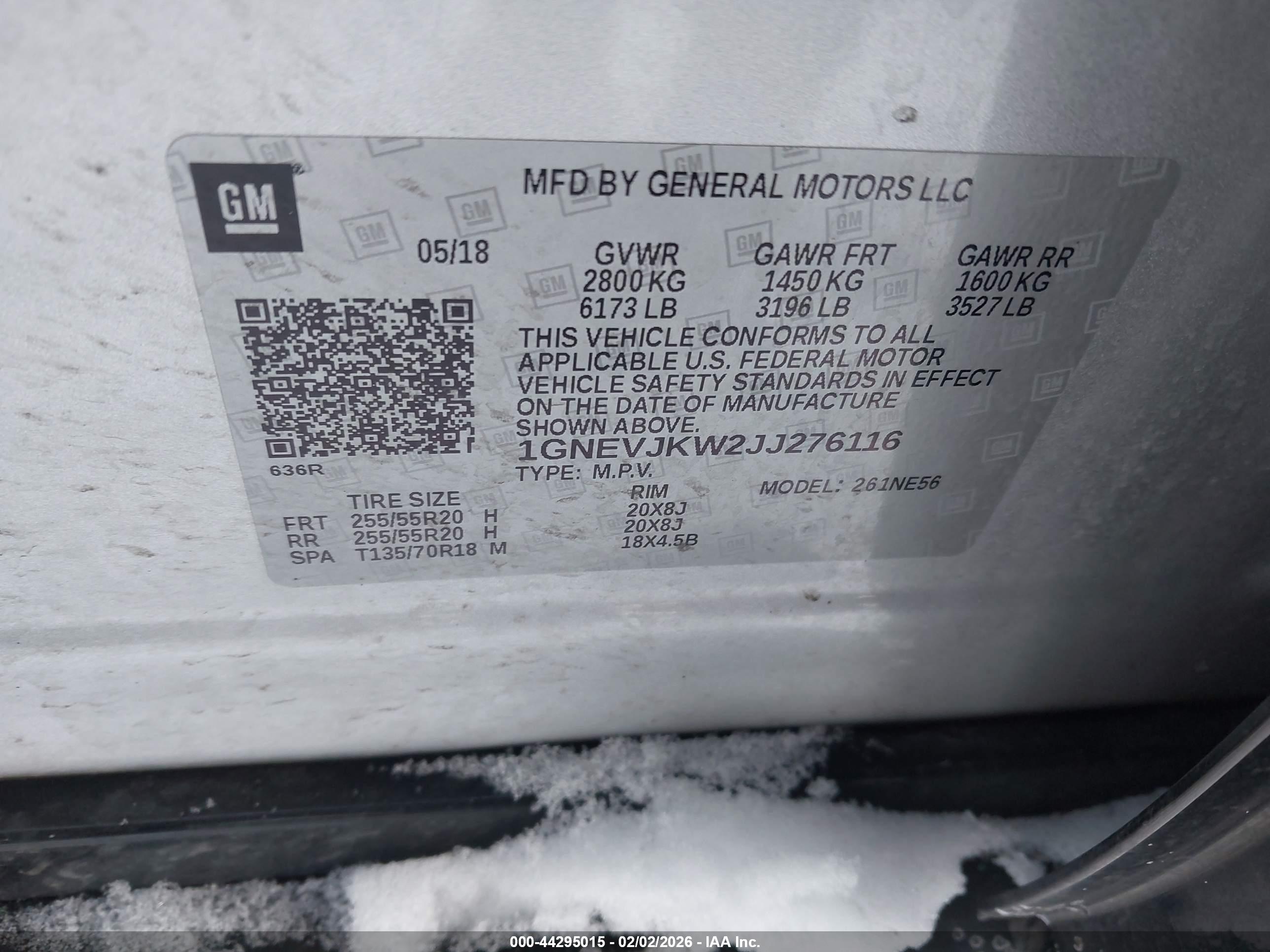 CHEVROLET TRAVERSE image 9