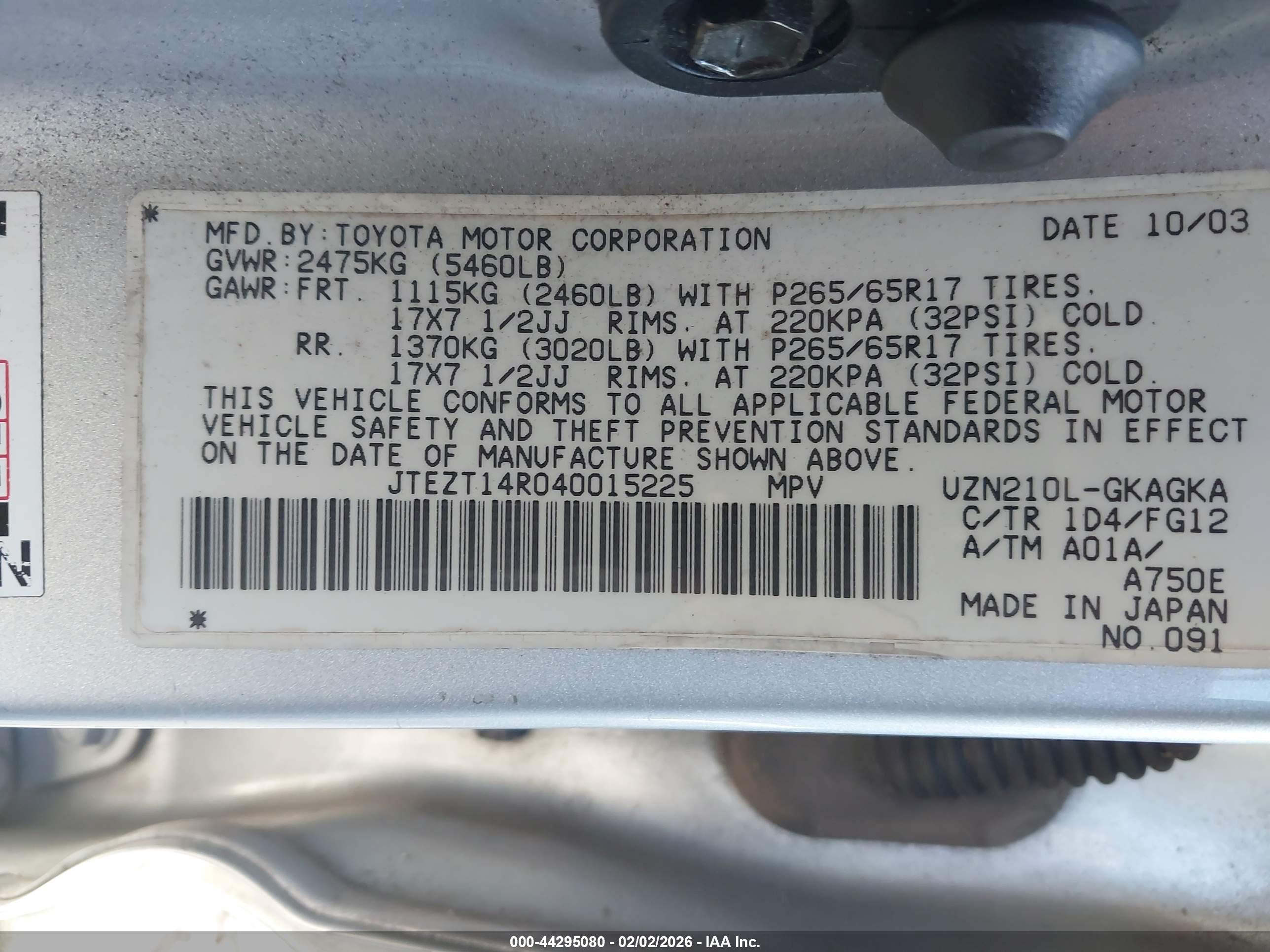 TOYOTA 4RUNNER image 9