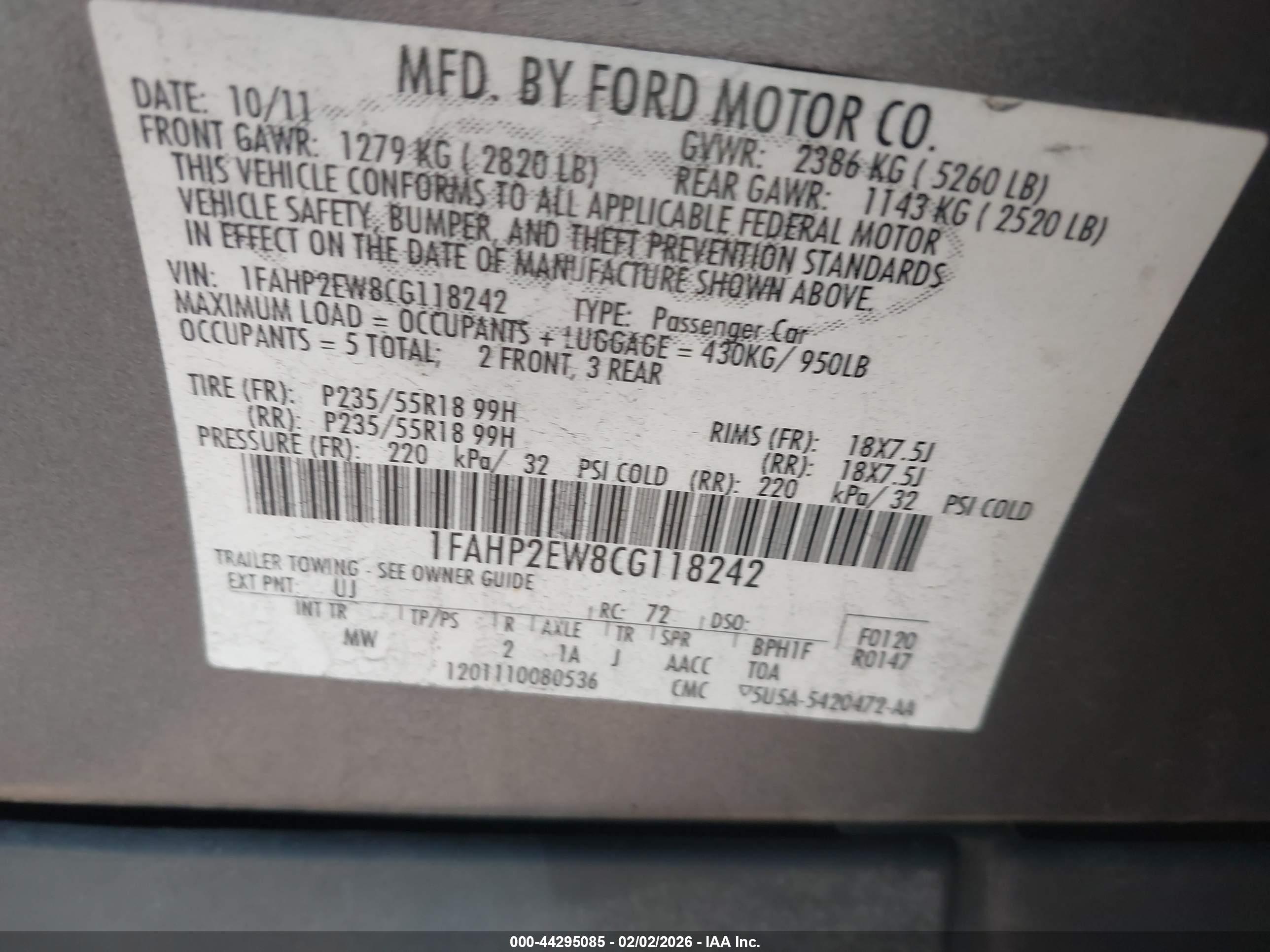 FORD TAURUS image 9