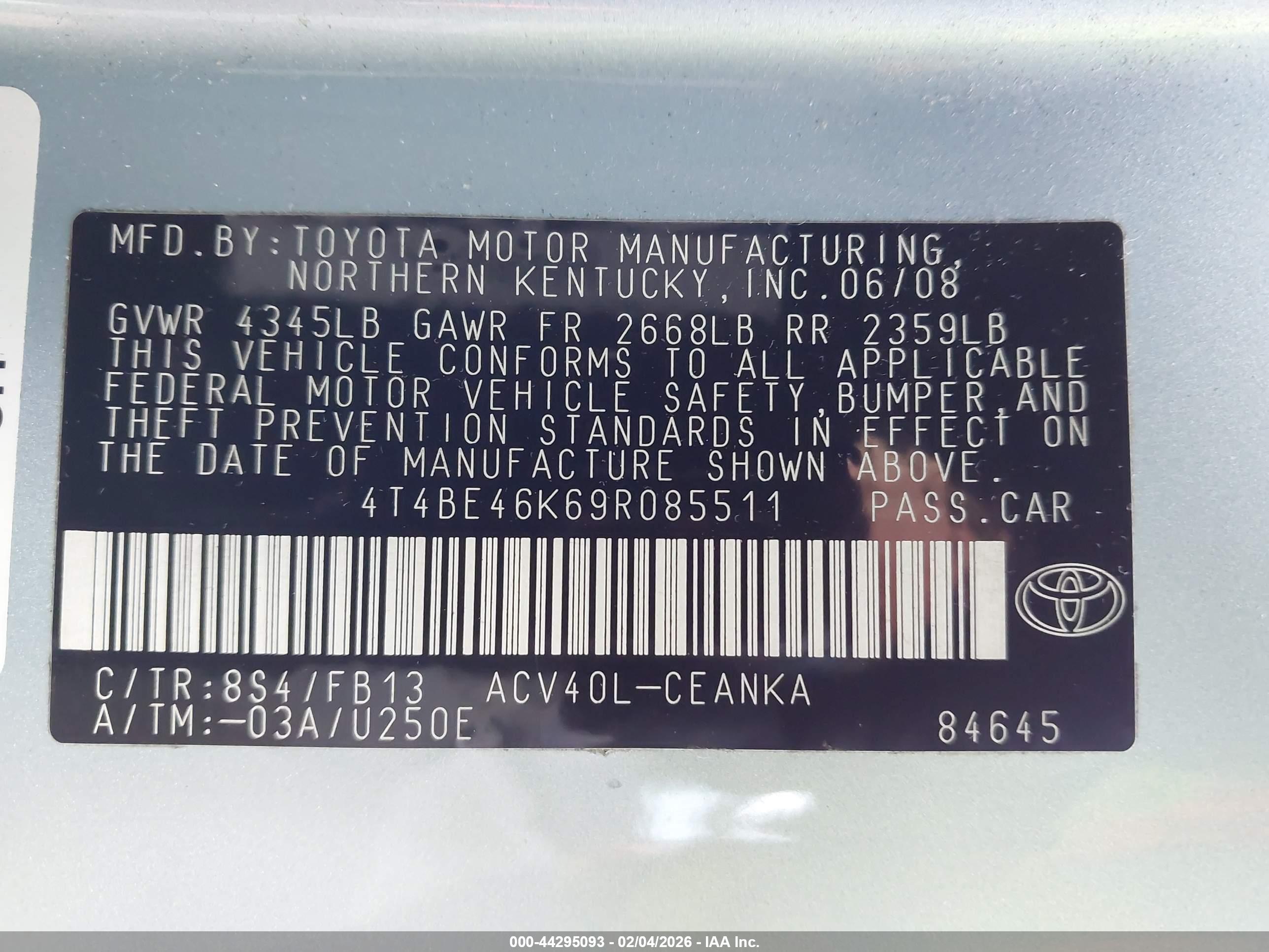 TOYOTA CAMRY image 9