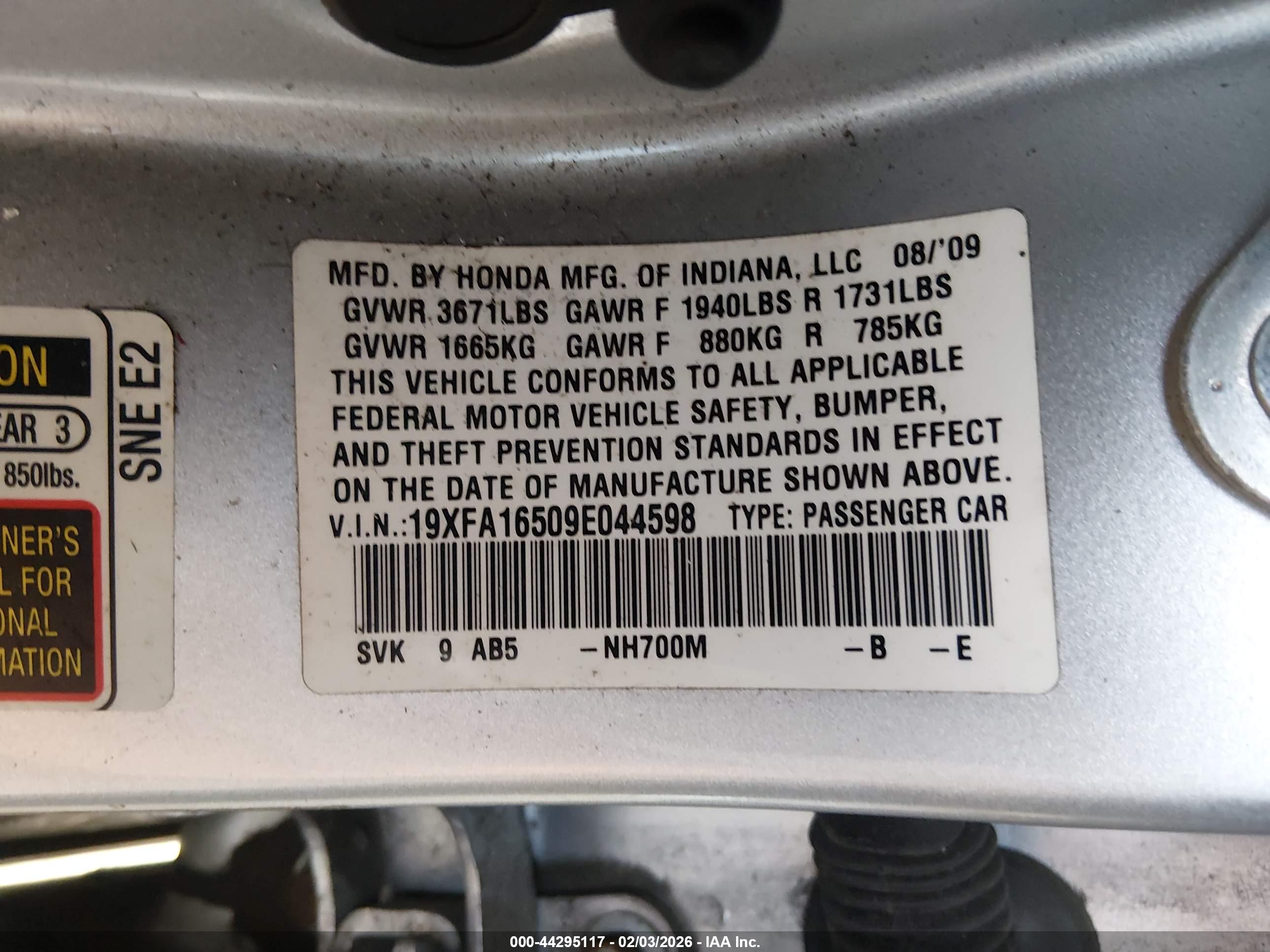 HONDA CIVIC image 9