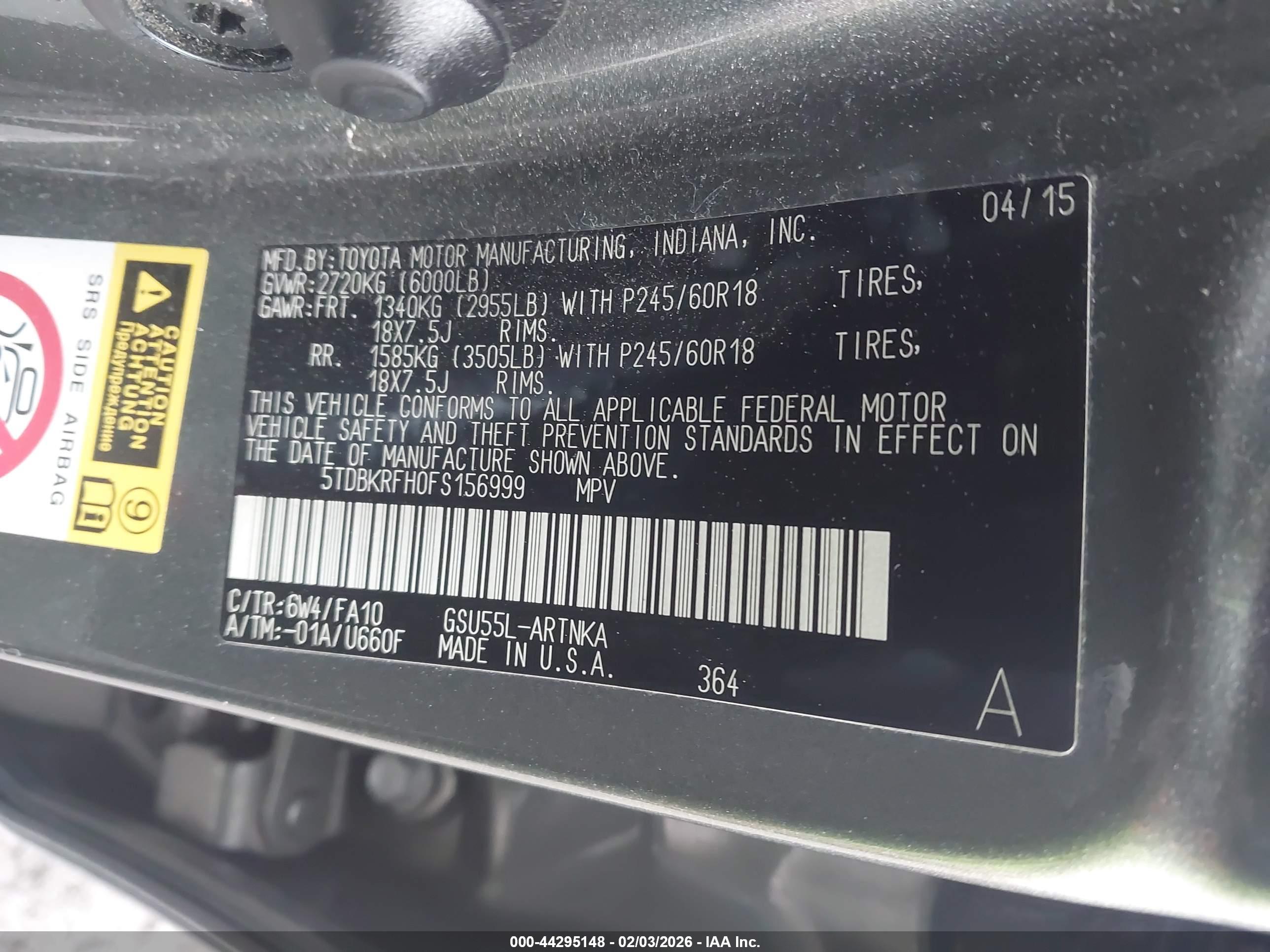 TOYOTA HIGHLANDER image 9