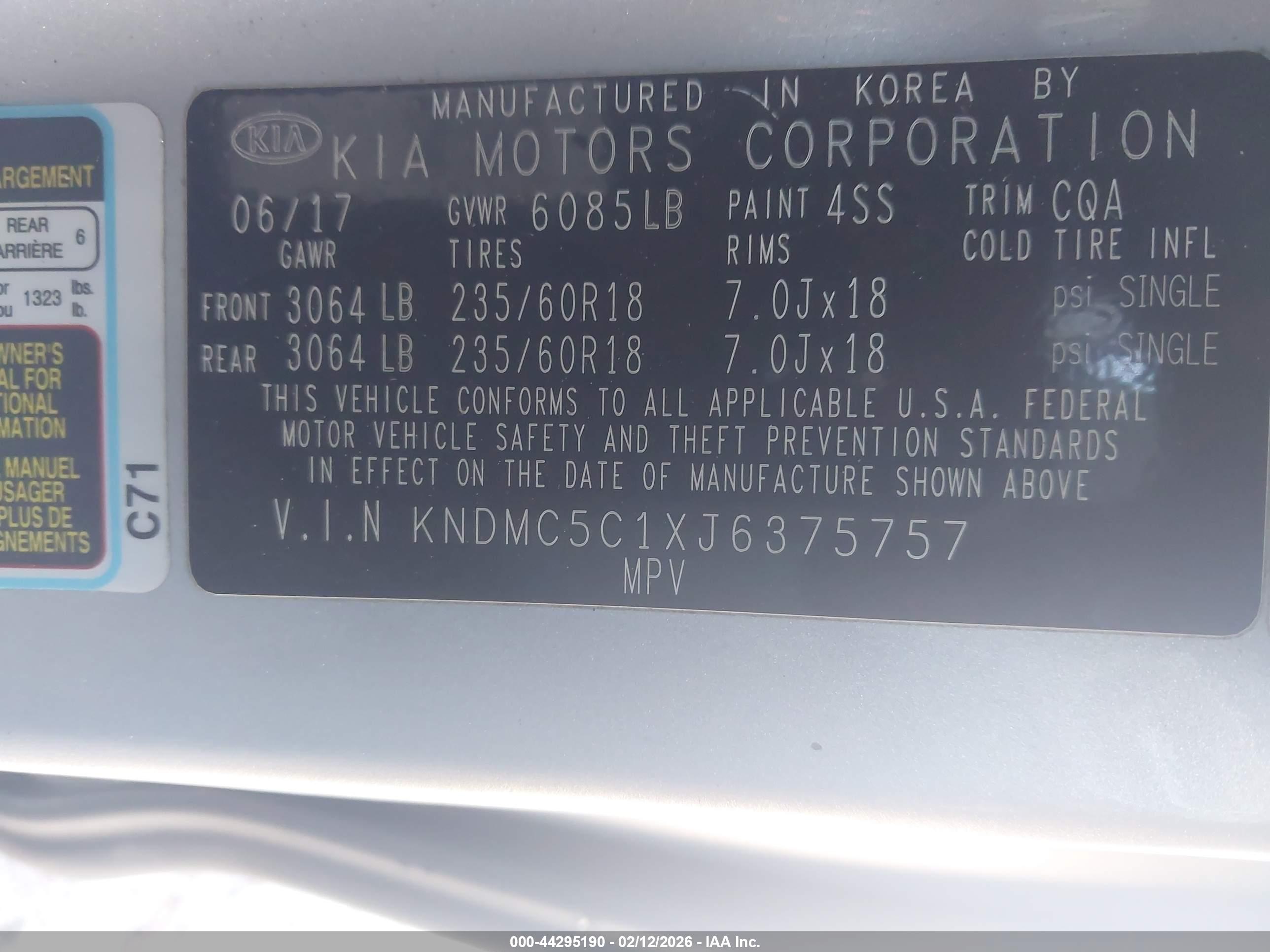 KIA SEDONA image 9