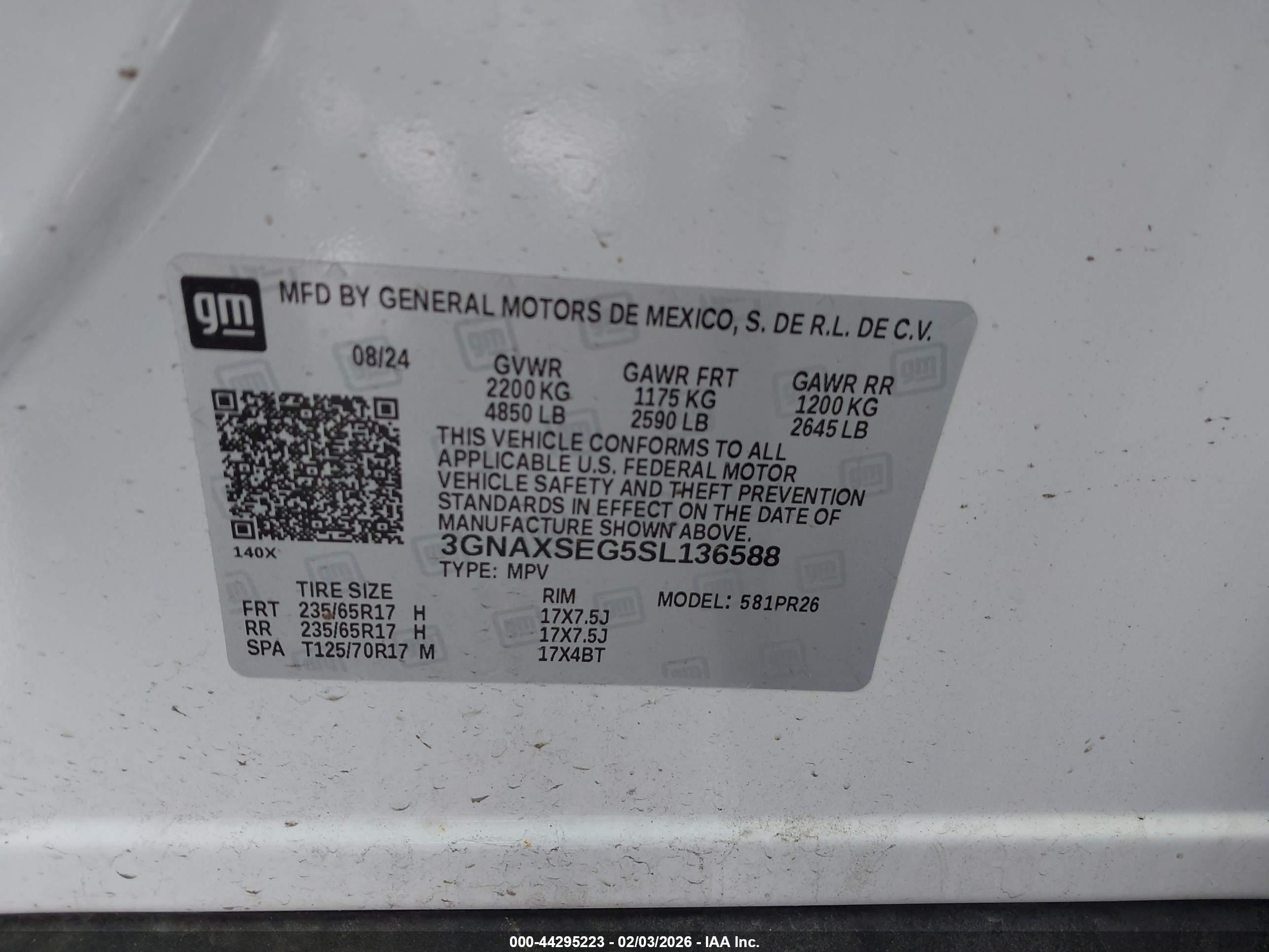 CHEVROLET EQUINOX image 9