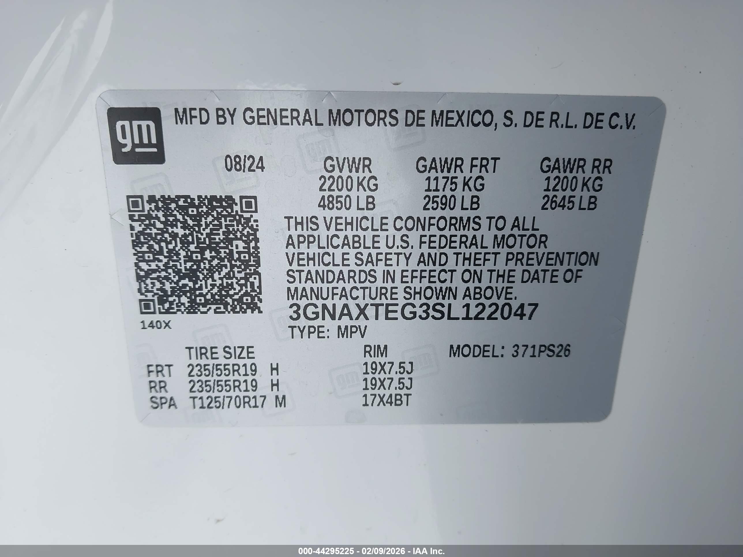 CHEVROLET EQUINOX image 9