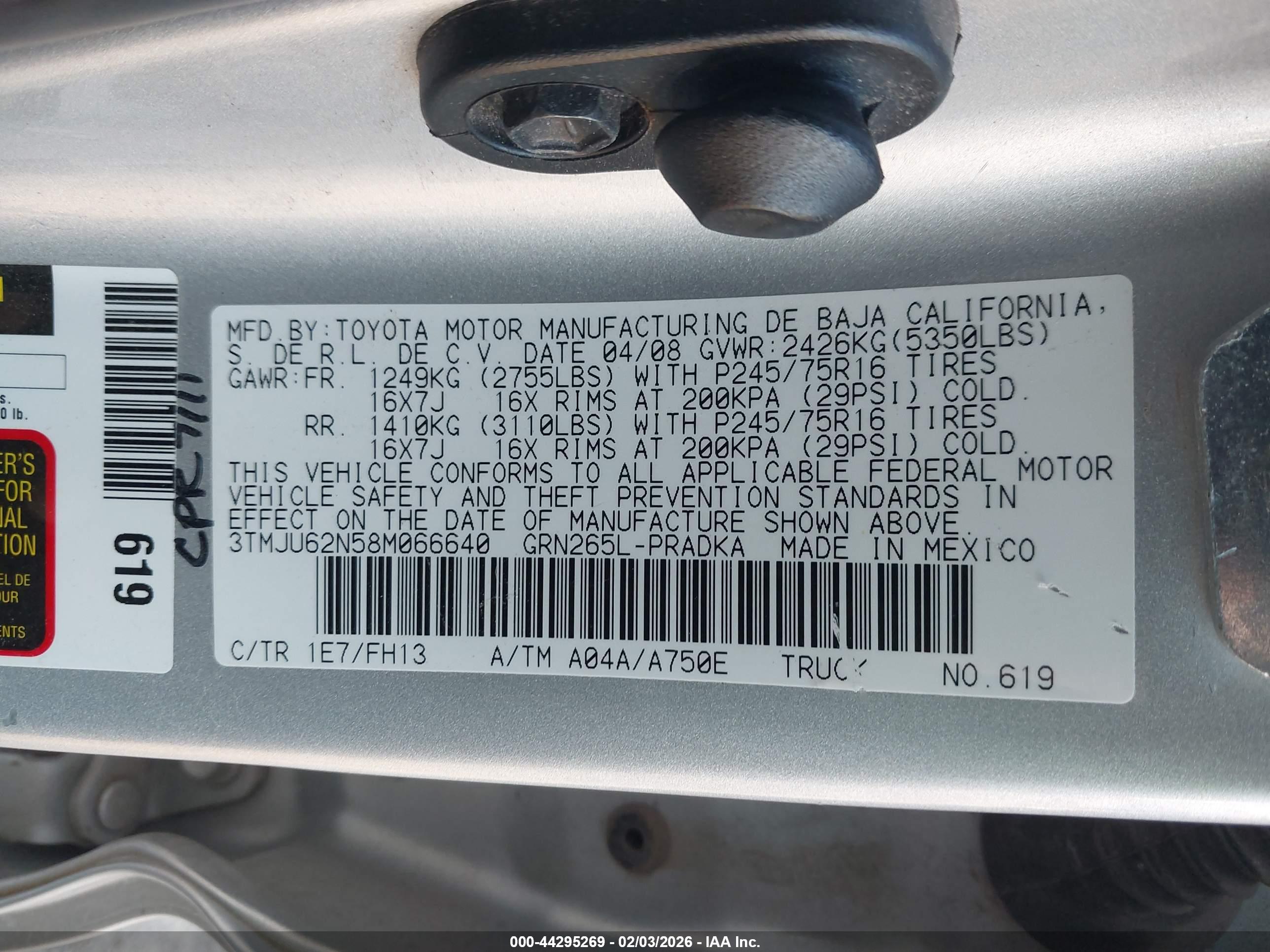 TOYOTA TACOMA image 9