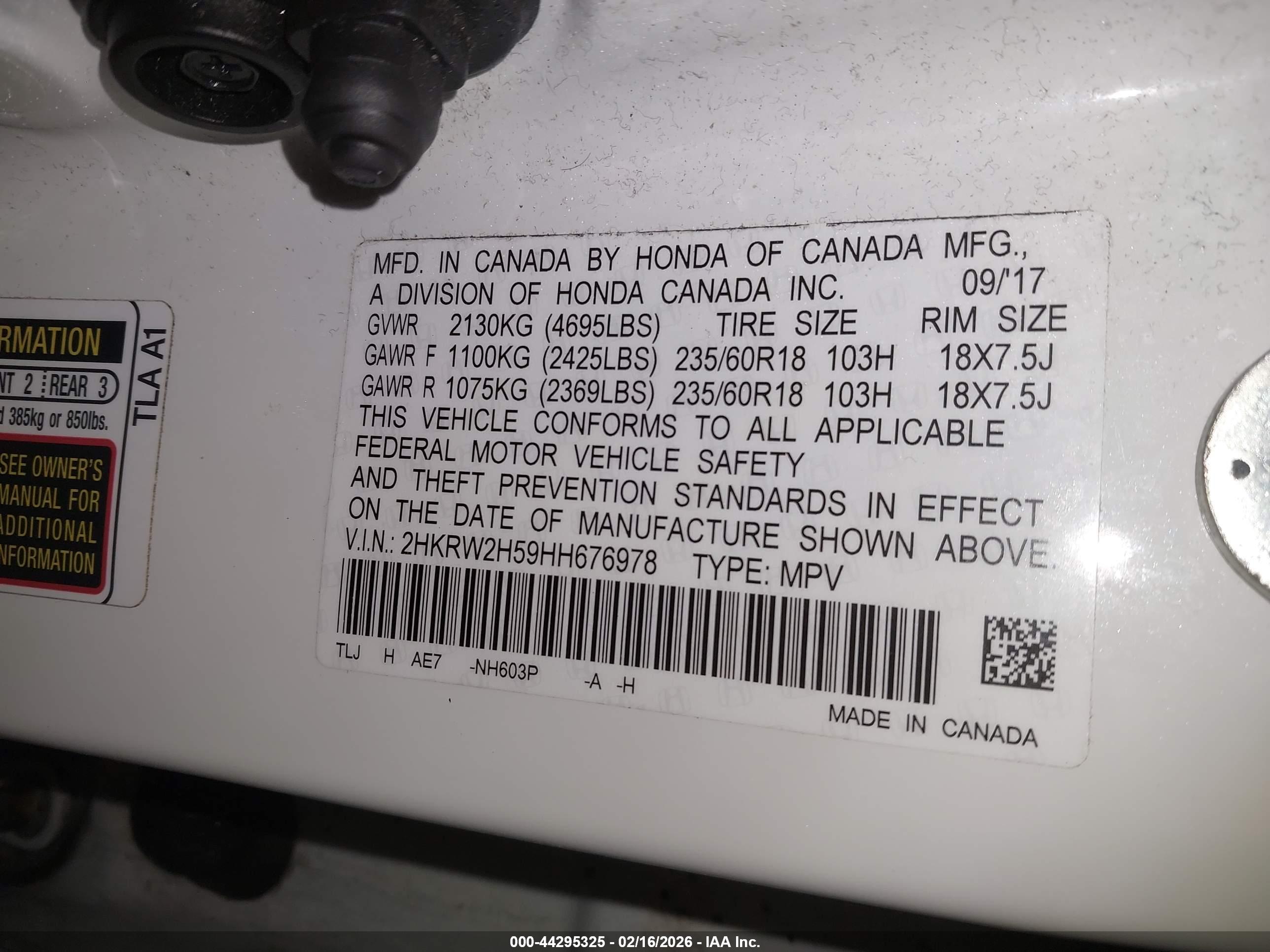 HONDA CR-V image 9