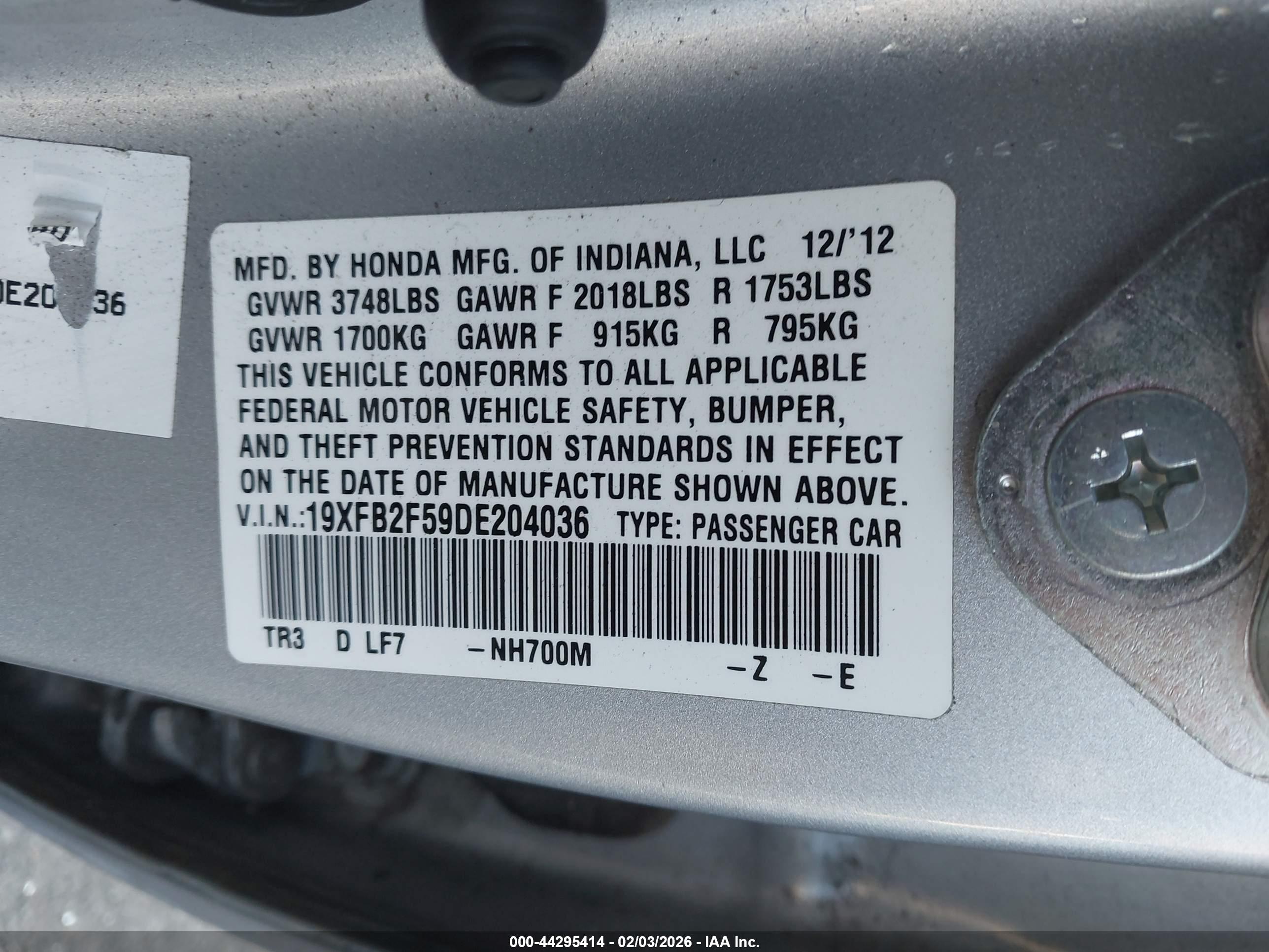 HONDA CIVIC image 9