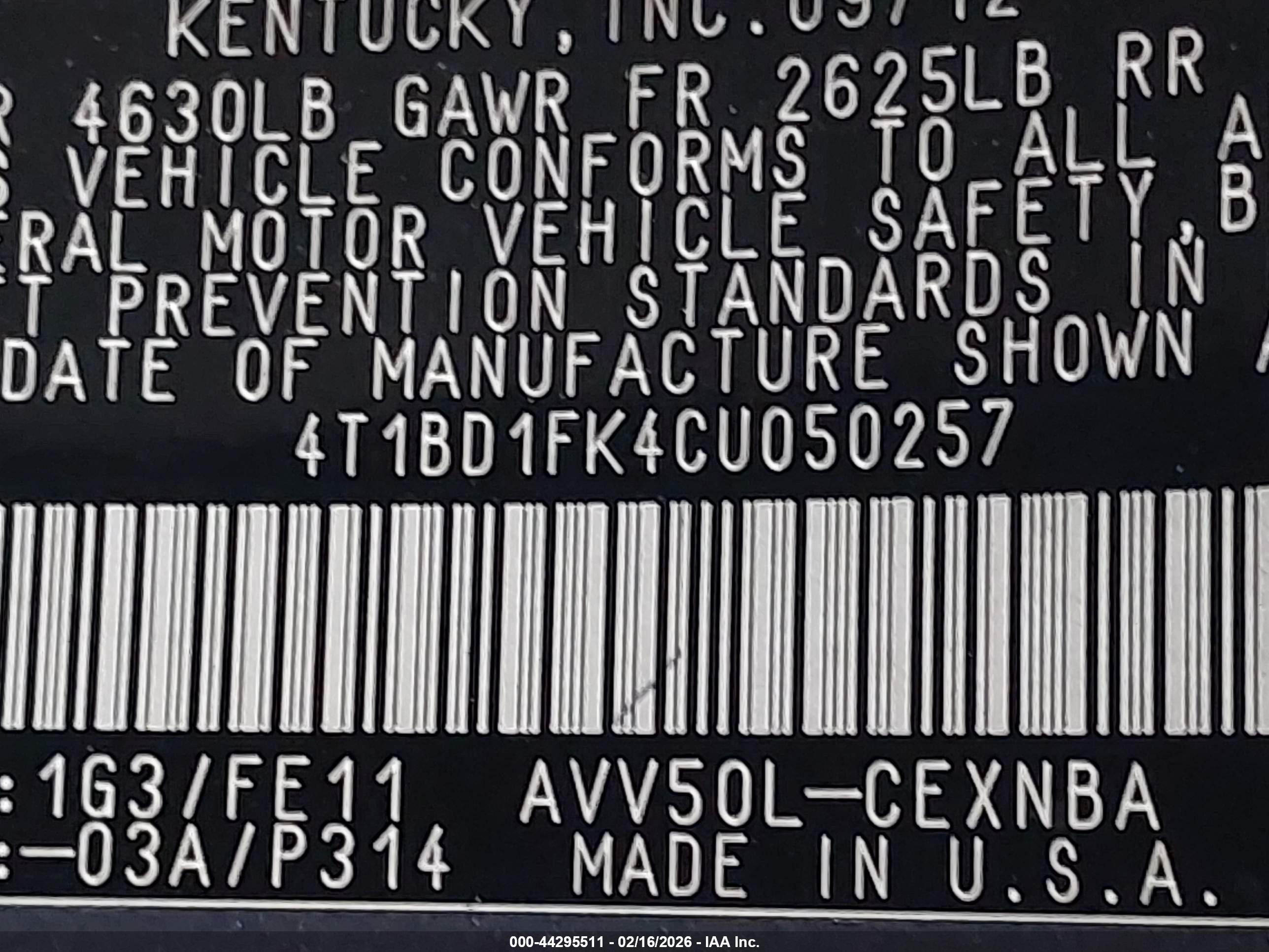 TOYOTA CAMRY image 9