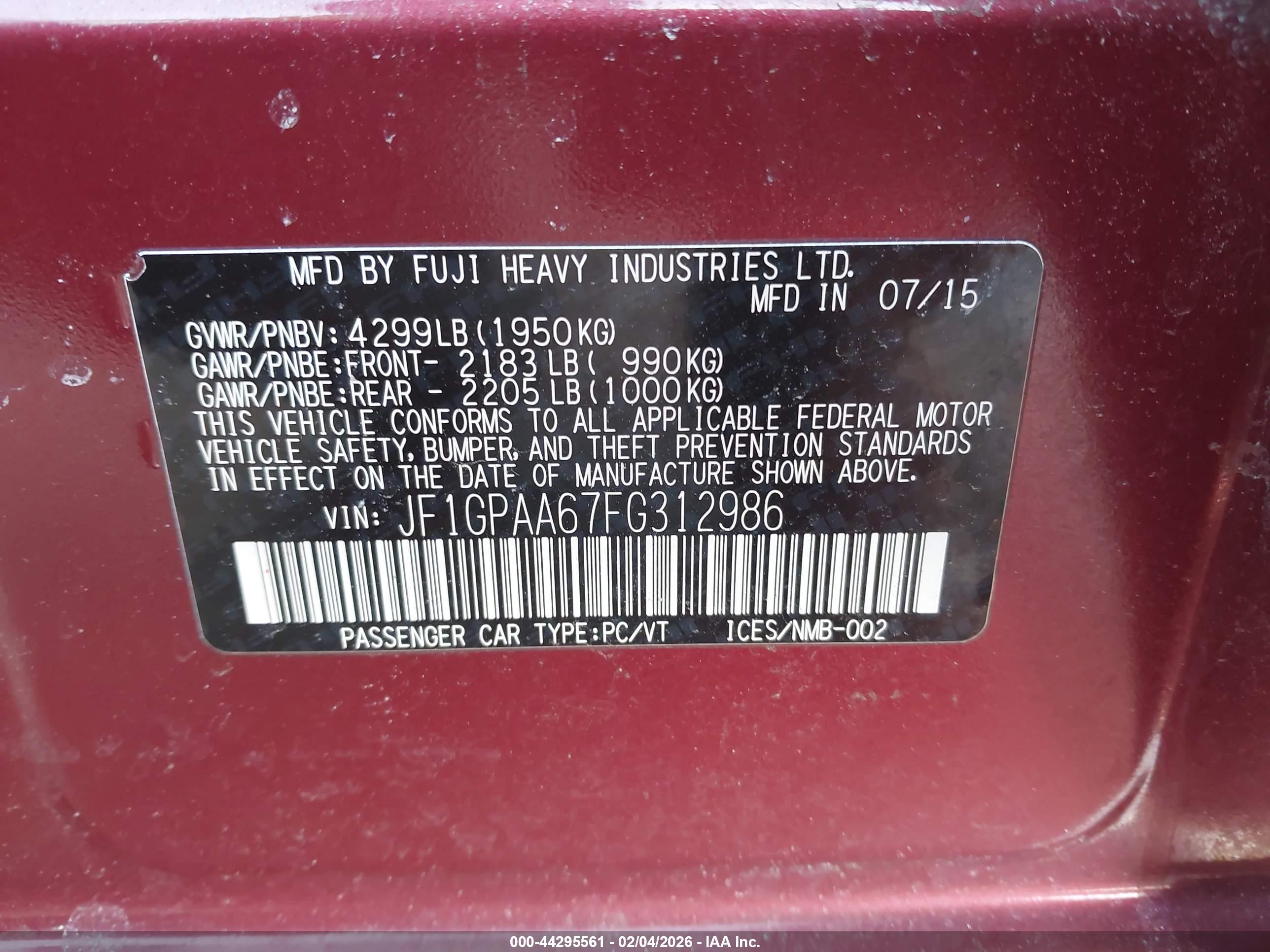 SUBARU IMPREZA image 9