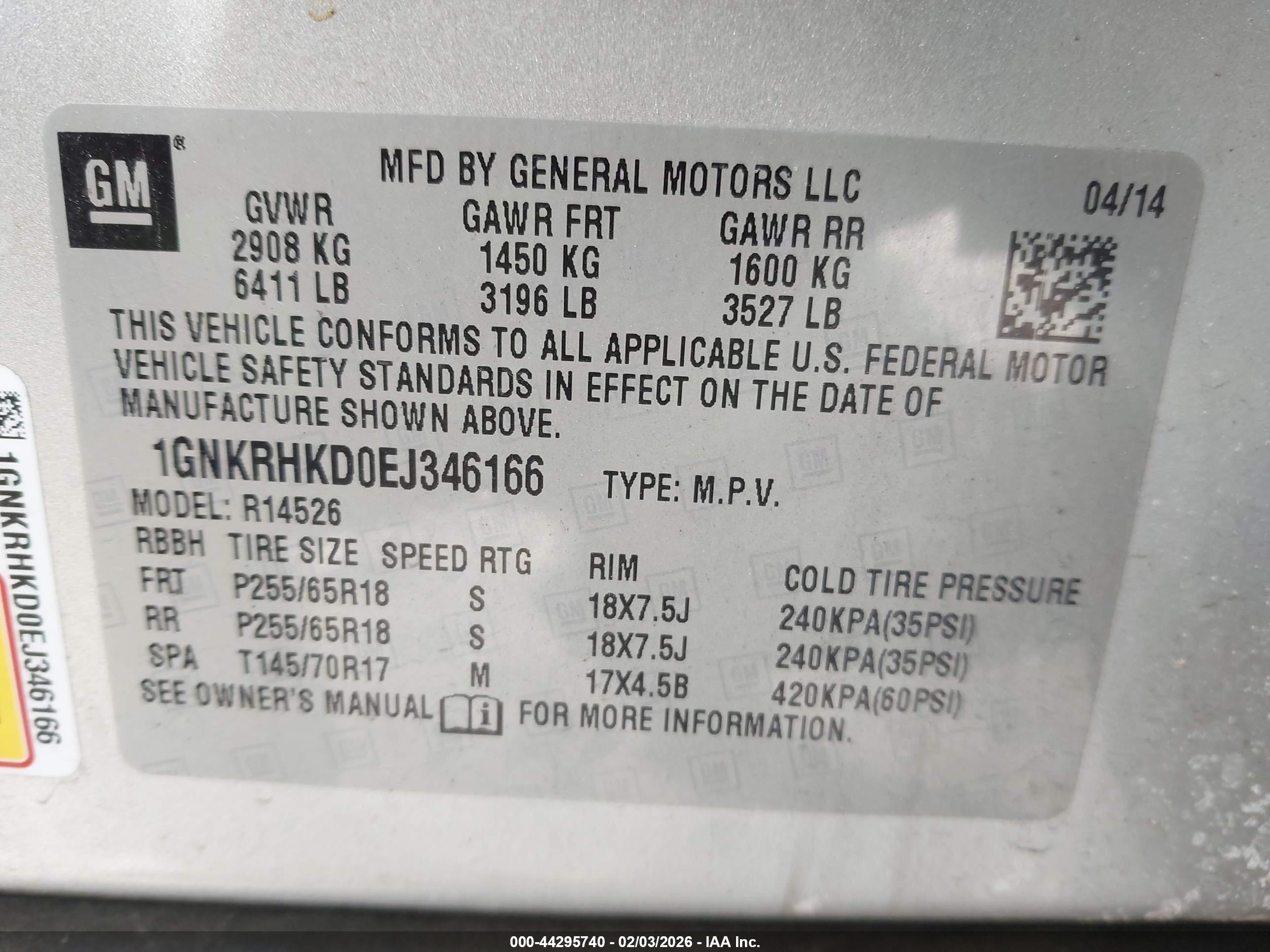 CHEVROLET TRAVERSE image 9