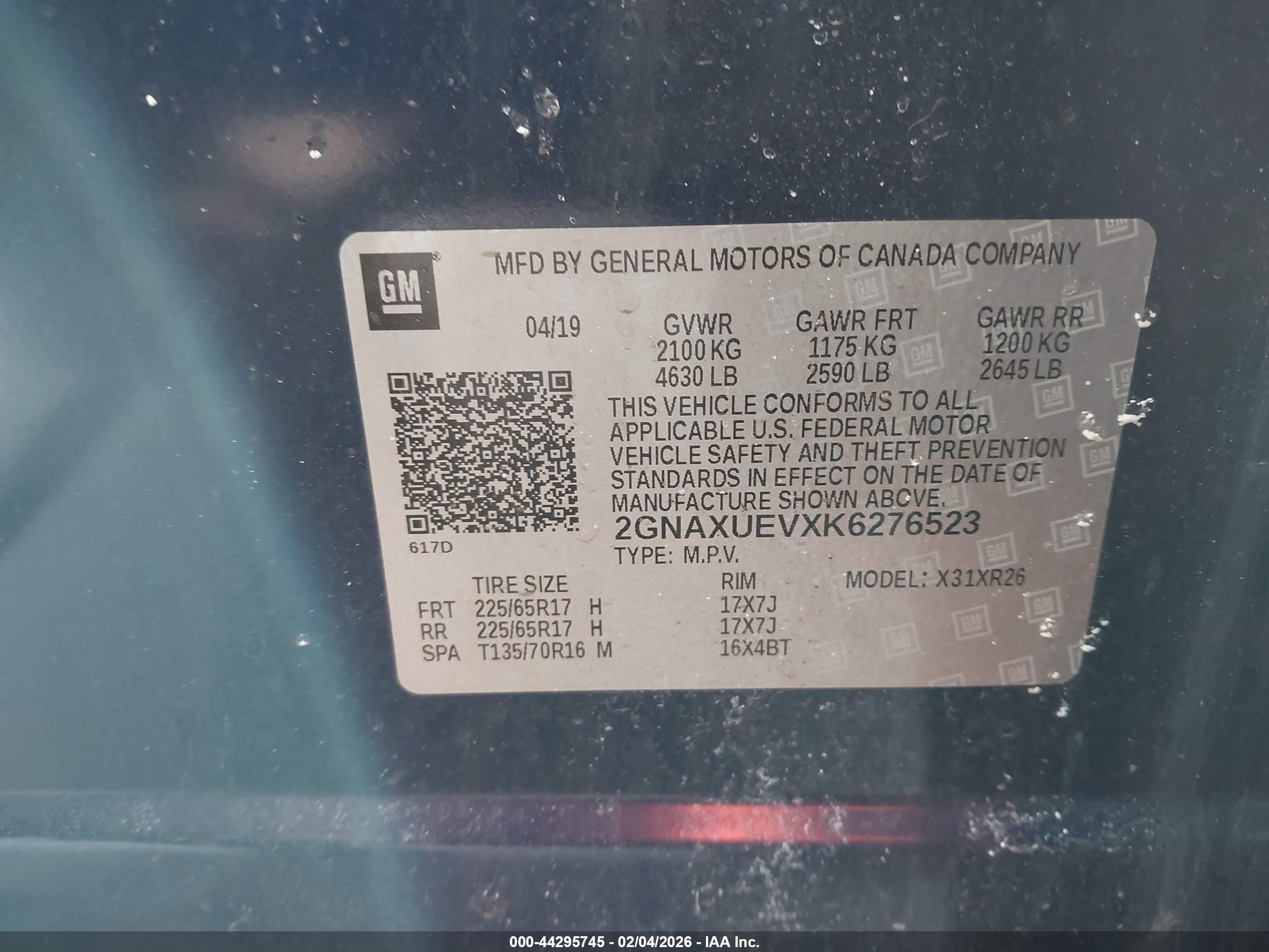 CHEVROLET EQUINOX image 9