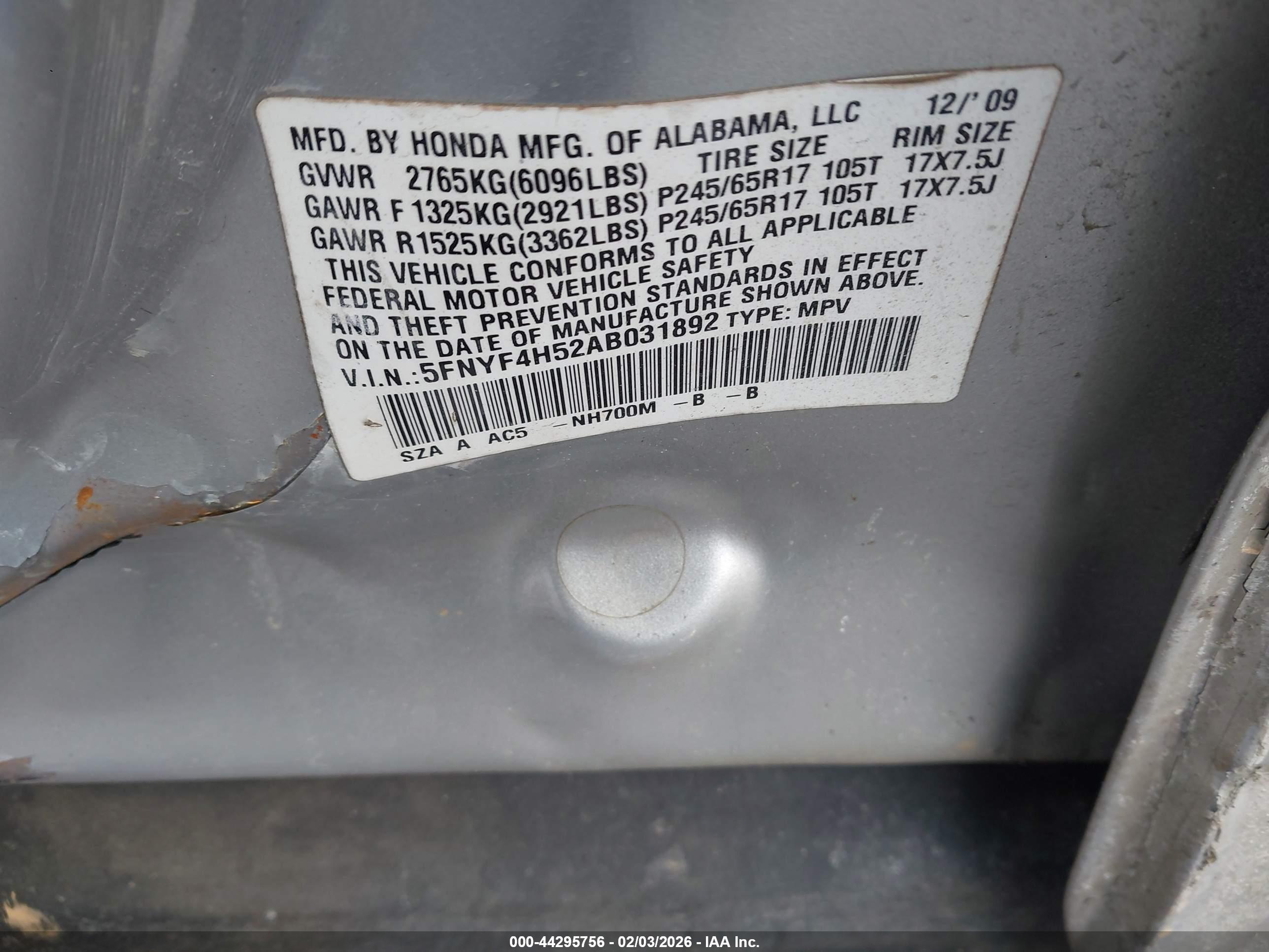 HONDA PILOT image 9