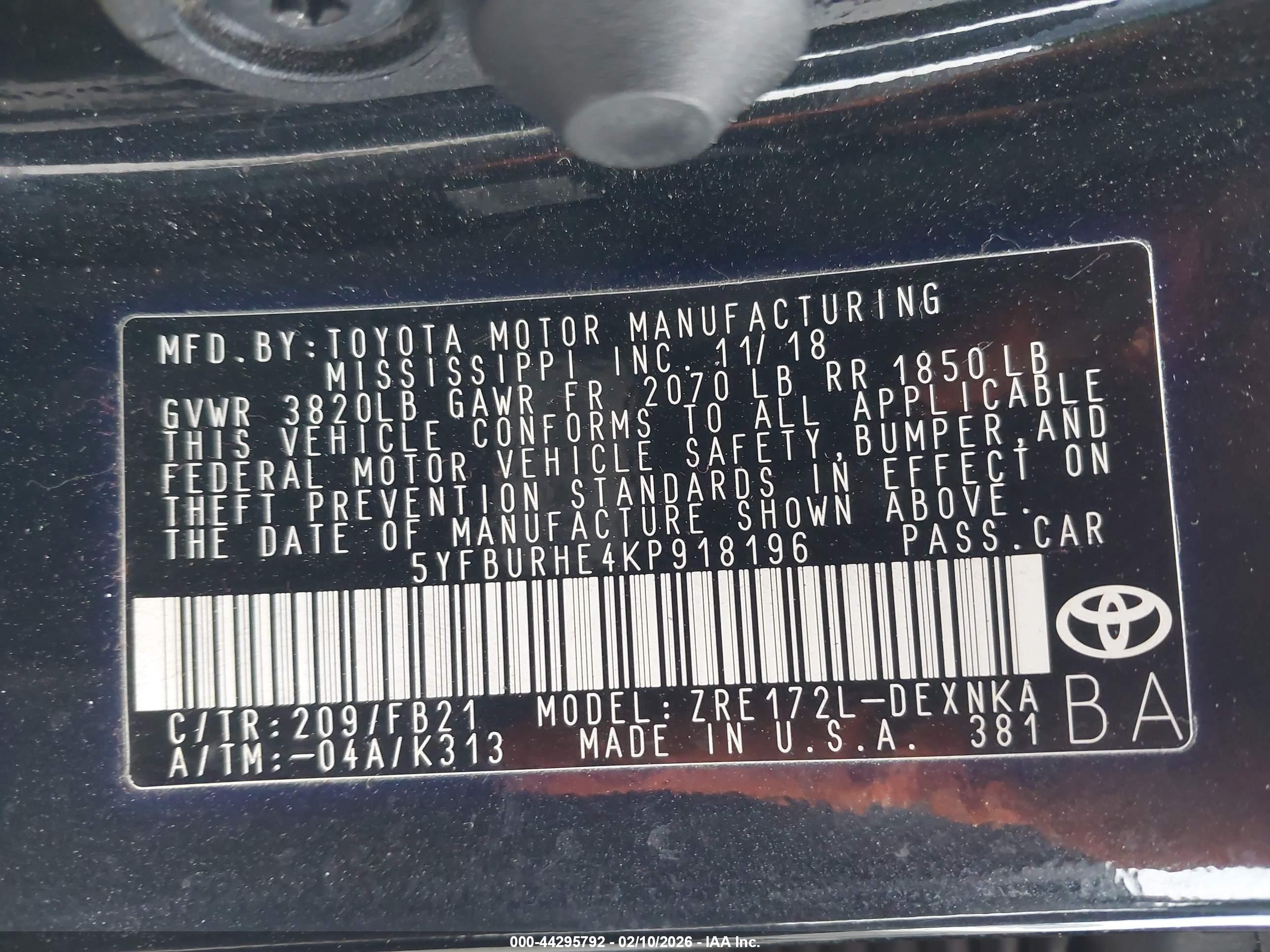 TOYOTA COROLLA image 9