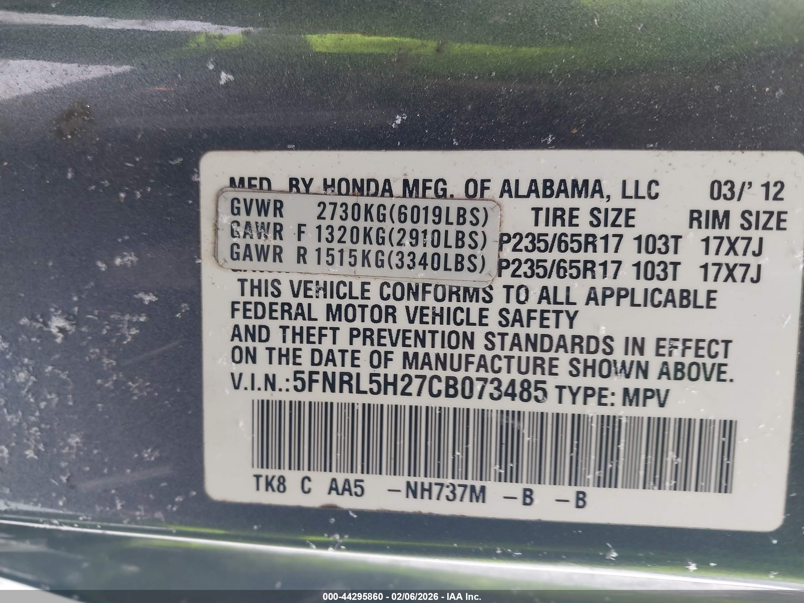HONDA ODYSSEY image 9