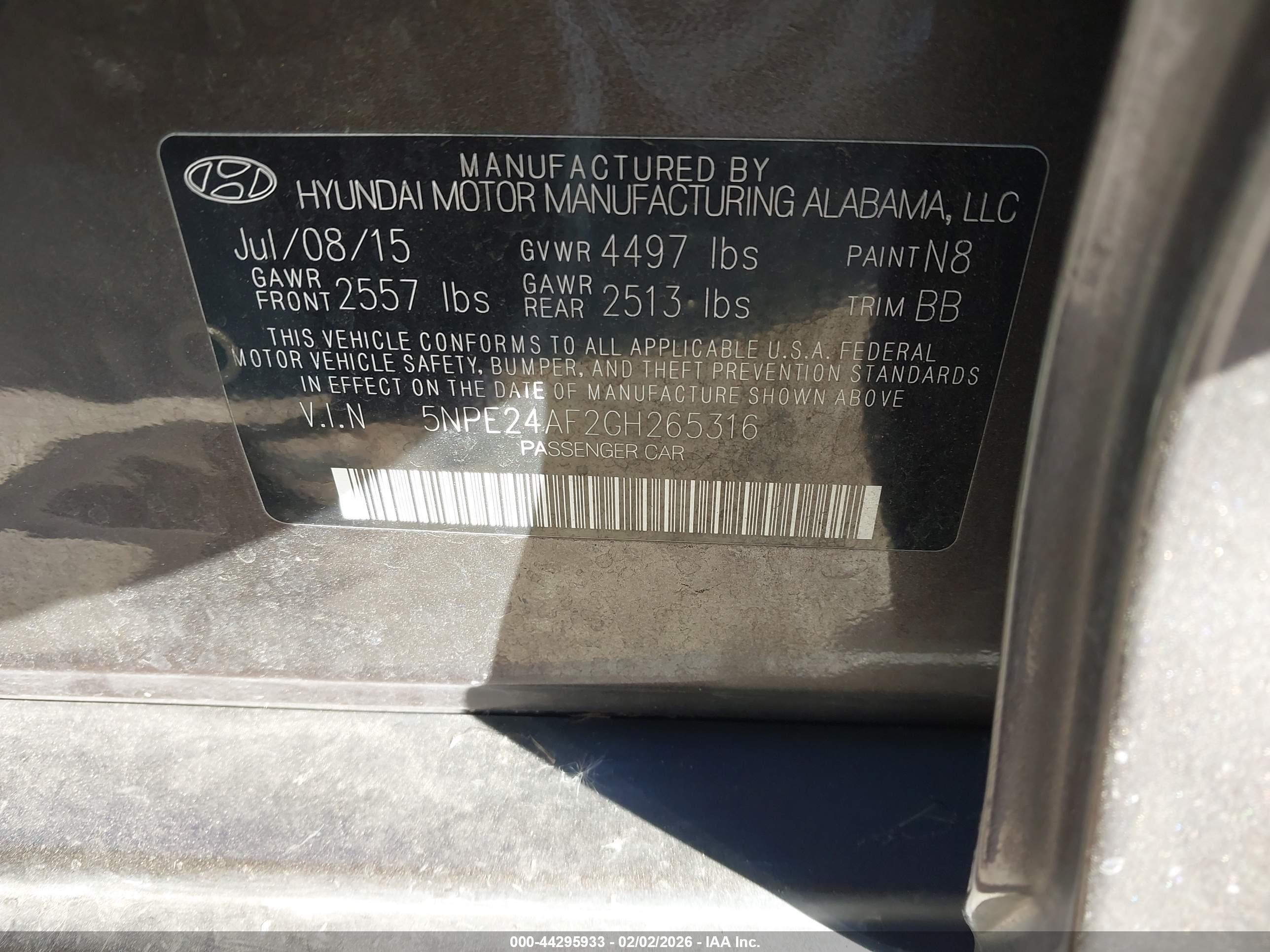 HYUNDAI SONATA image 9