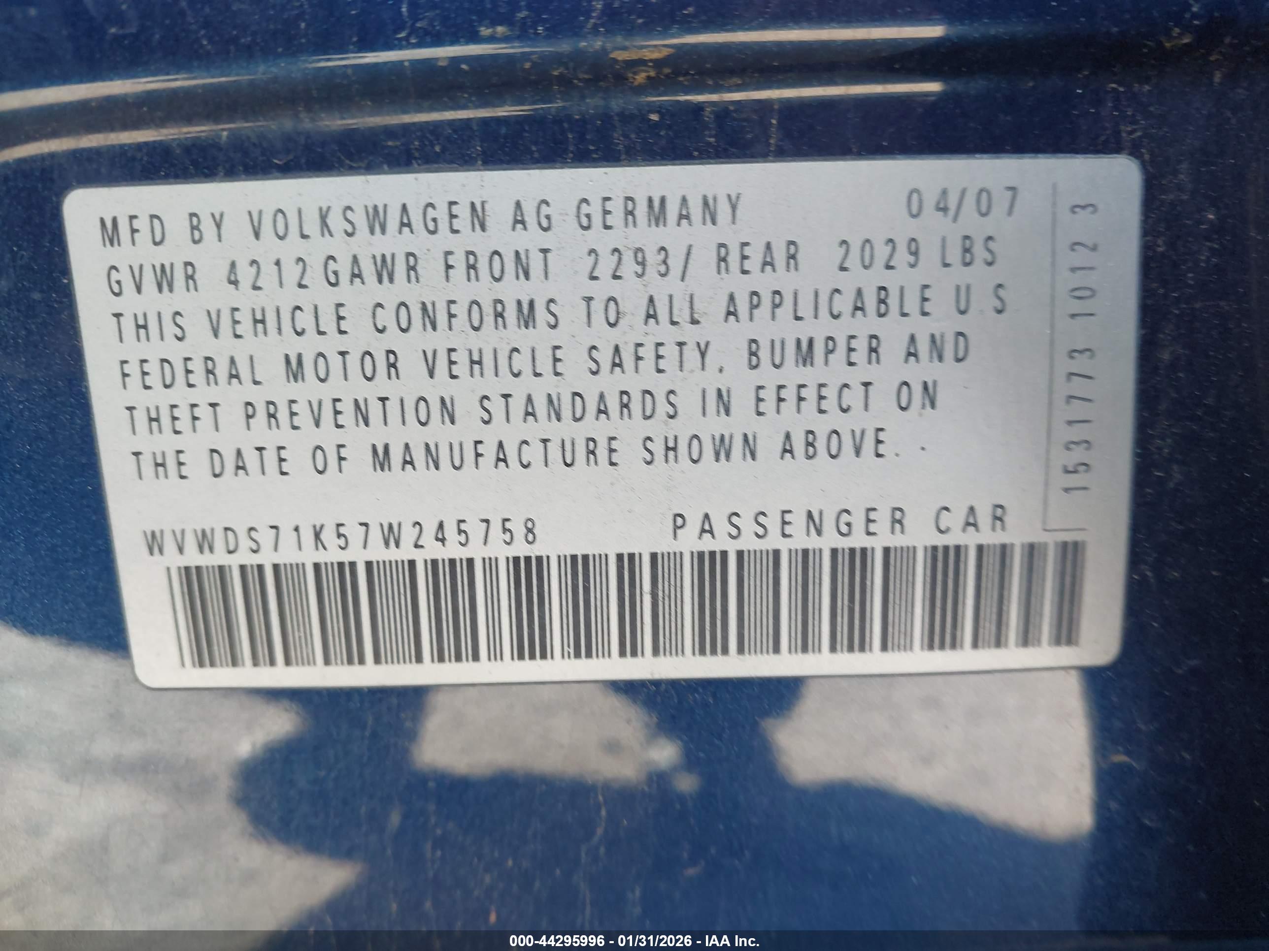 VOLKSWAGEN RABBIT image 9